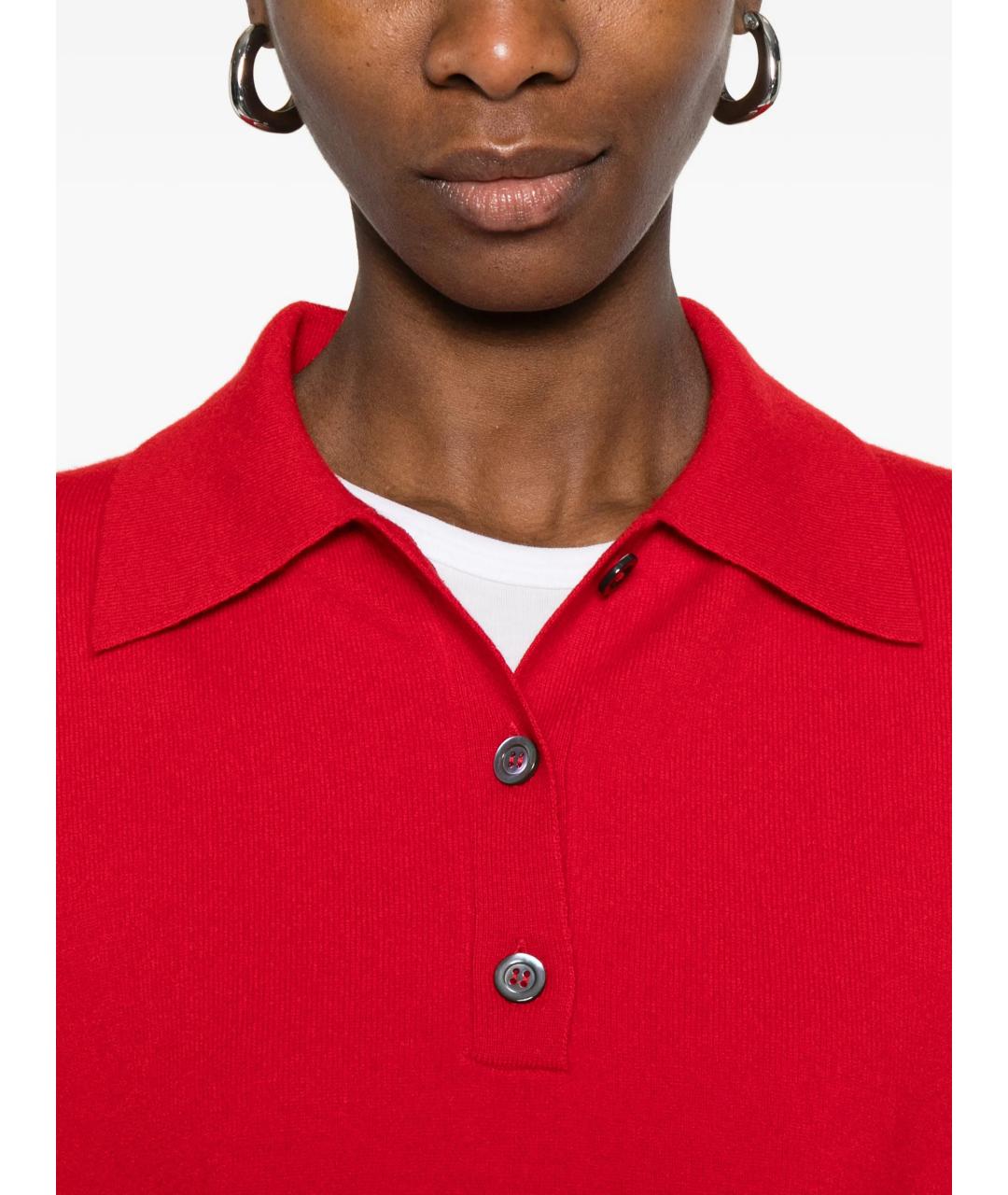 ROHE Красный шерстяной джемпер / свитер, фото 5