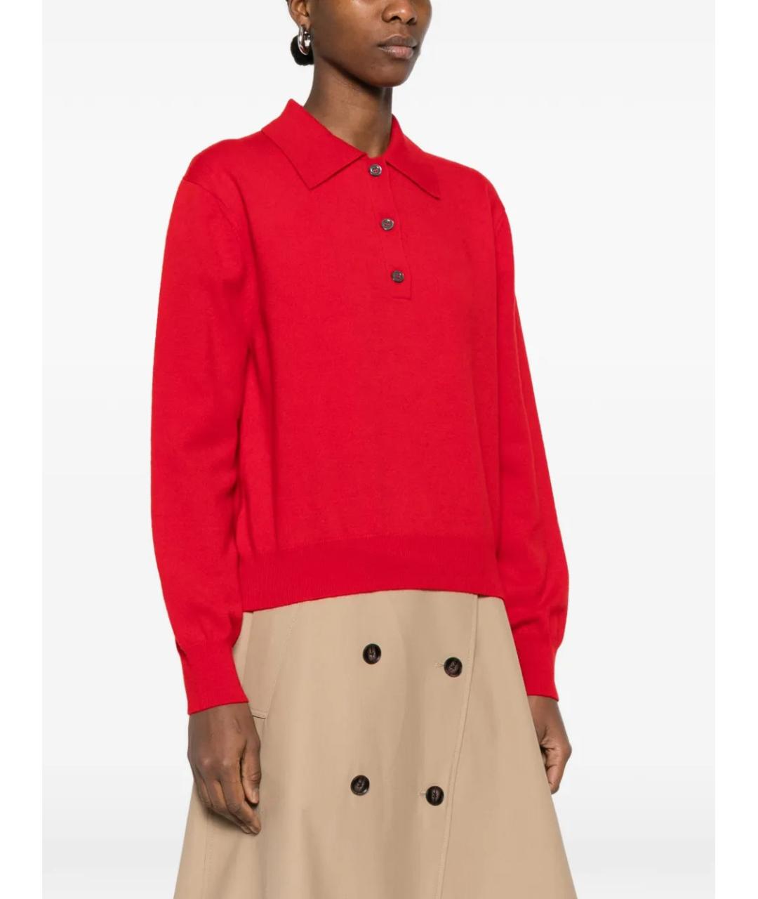 ROHE Красный шерстяной джемпер / свитер, фото 3