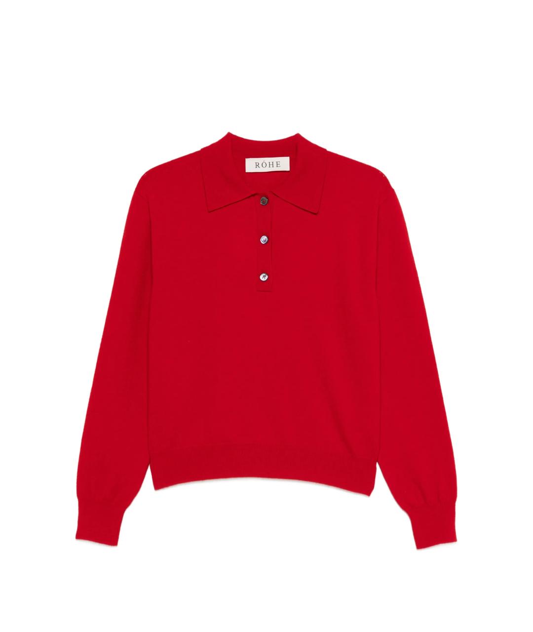 ROHE Красный шерстяной джемпер / свитер, фото 1