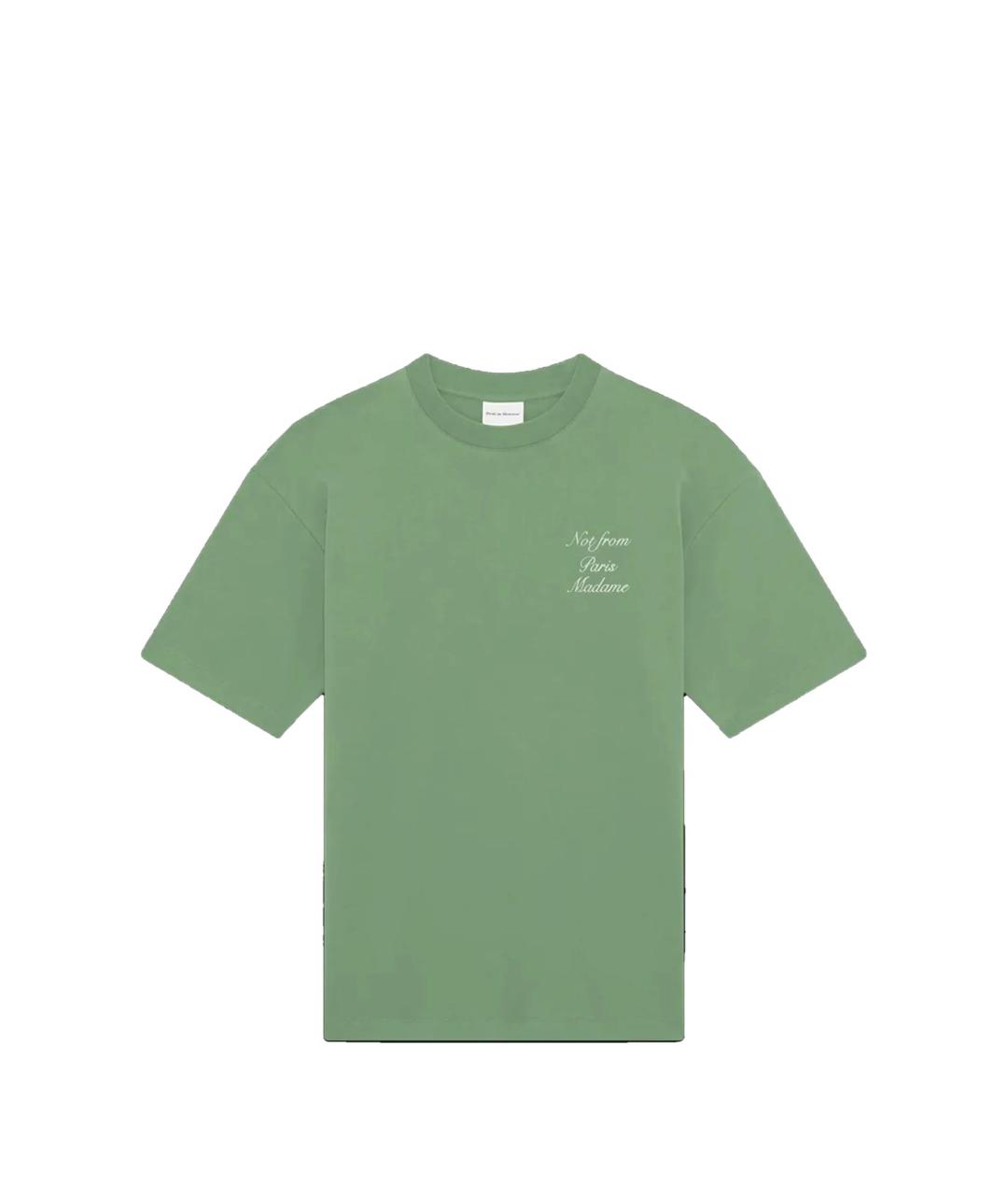Drole de Monsieur Зеленая хлопковая футболка, фото 3