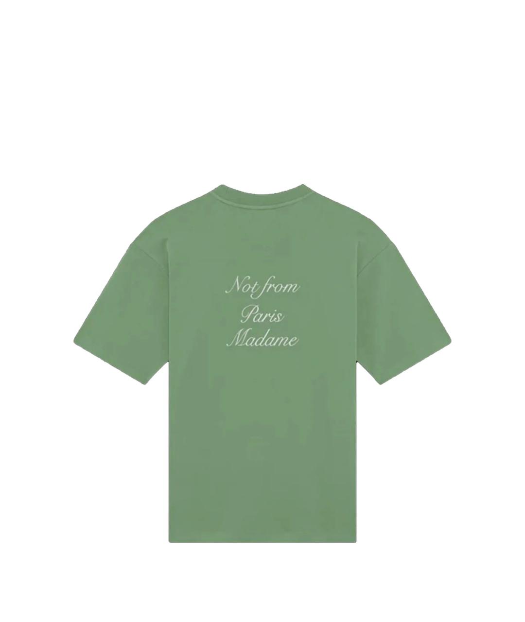 Drole de Monsieur Зеленая хлопковая футболка, фото 2