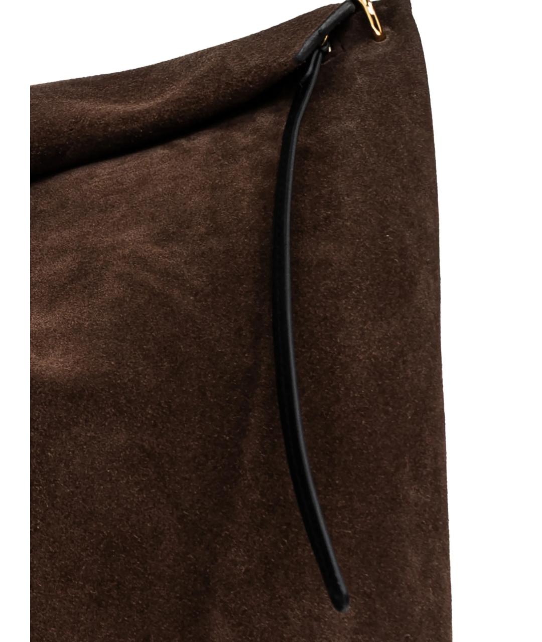 WANDLER Коричневая кожаная сумка тоут, фото 4