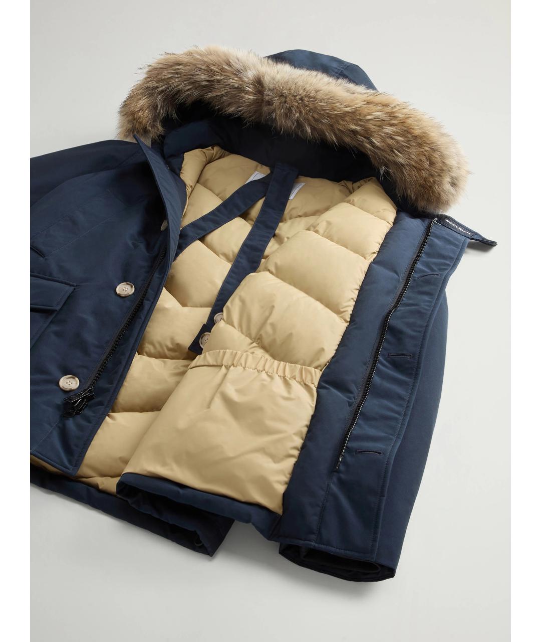 WOOLRICH Темно-синяя хлопковая парка, фото 5