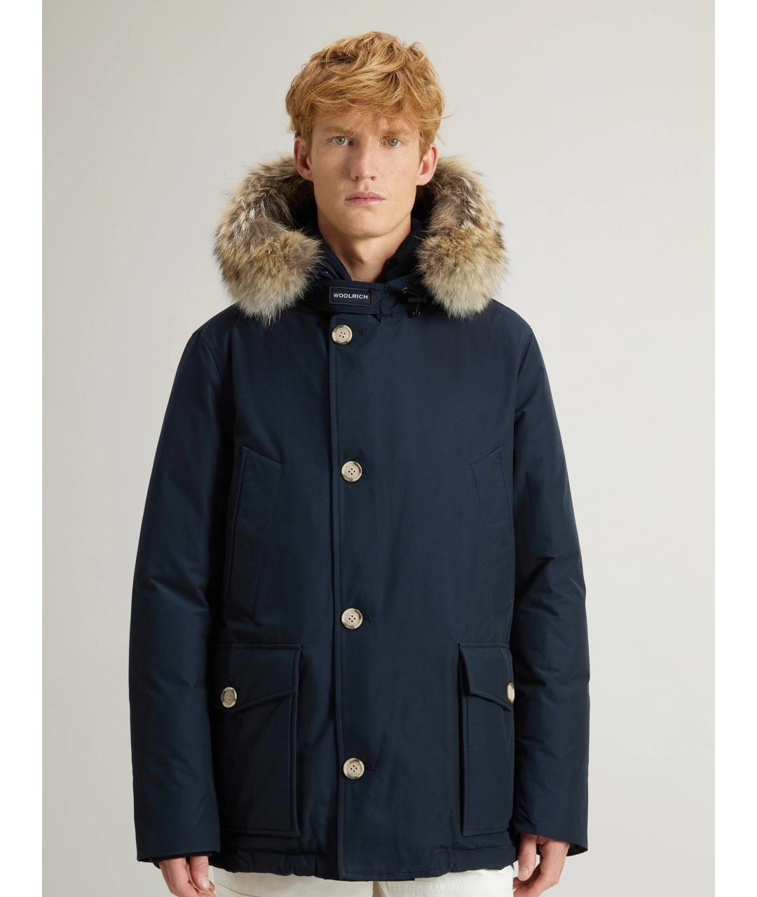 WOOLRICH Темно-синяя хлопковая парка, фото 2