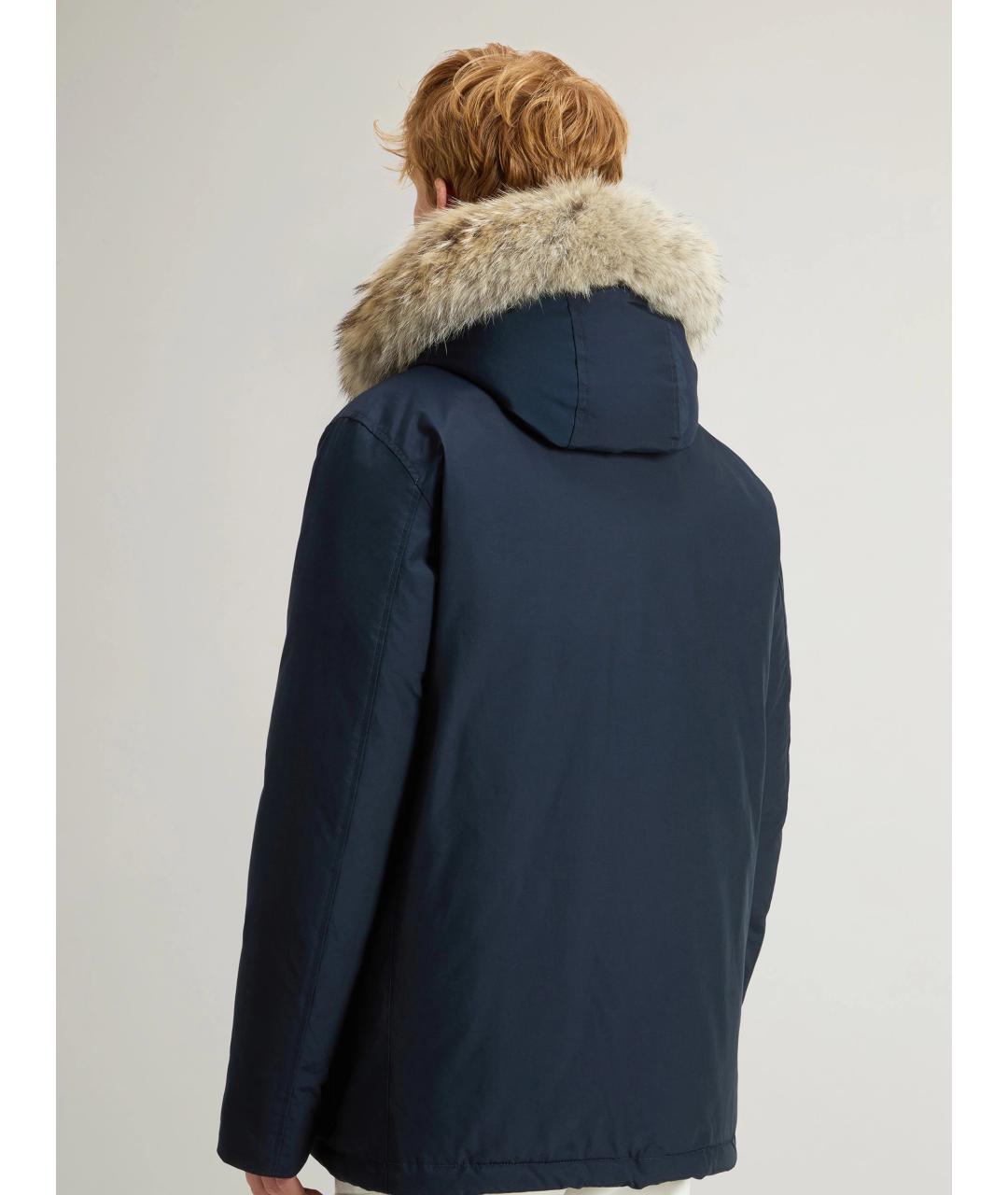 WOOLRICH Темно-синяя хлопковая парка, фото 4