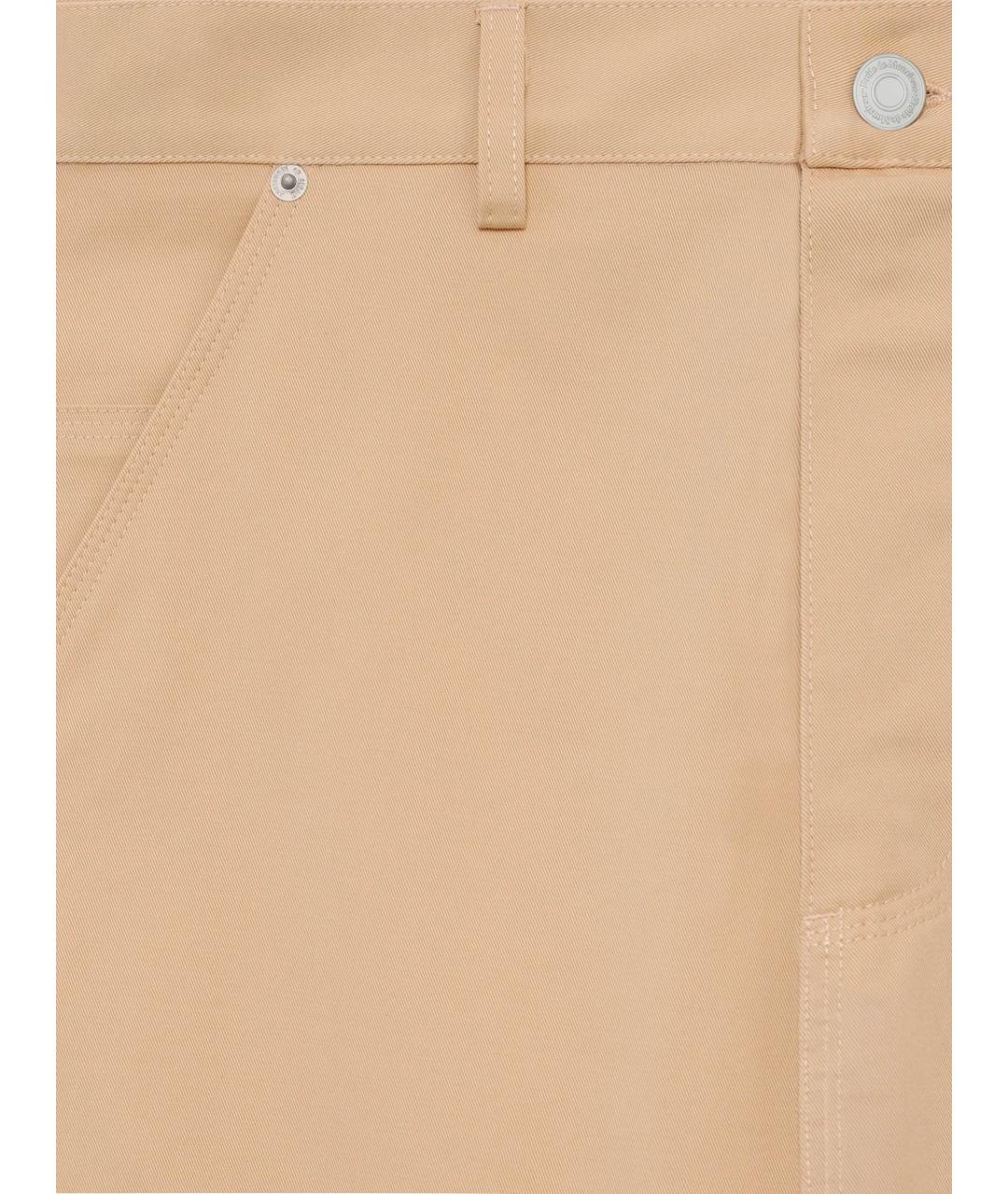 Drole de Monsieur Бежевые хлопковые повседневные брюки, фото 5