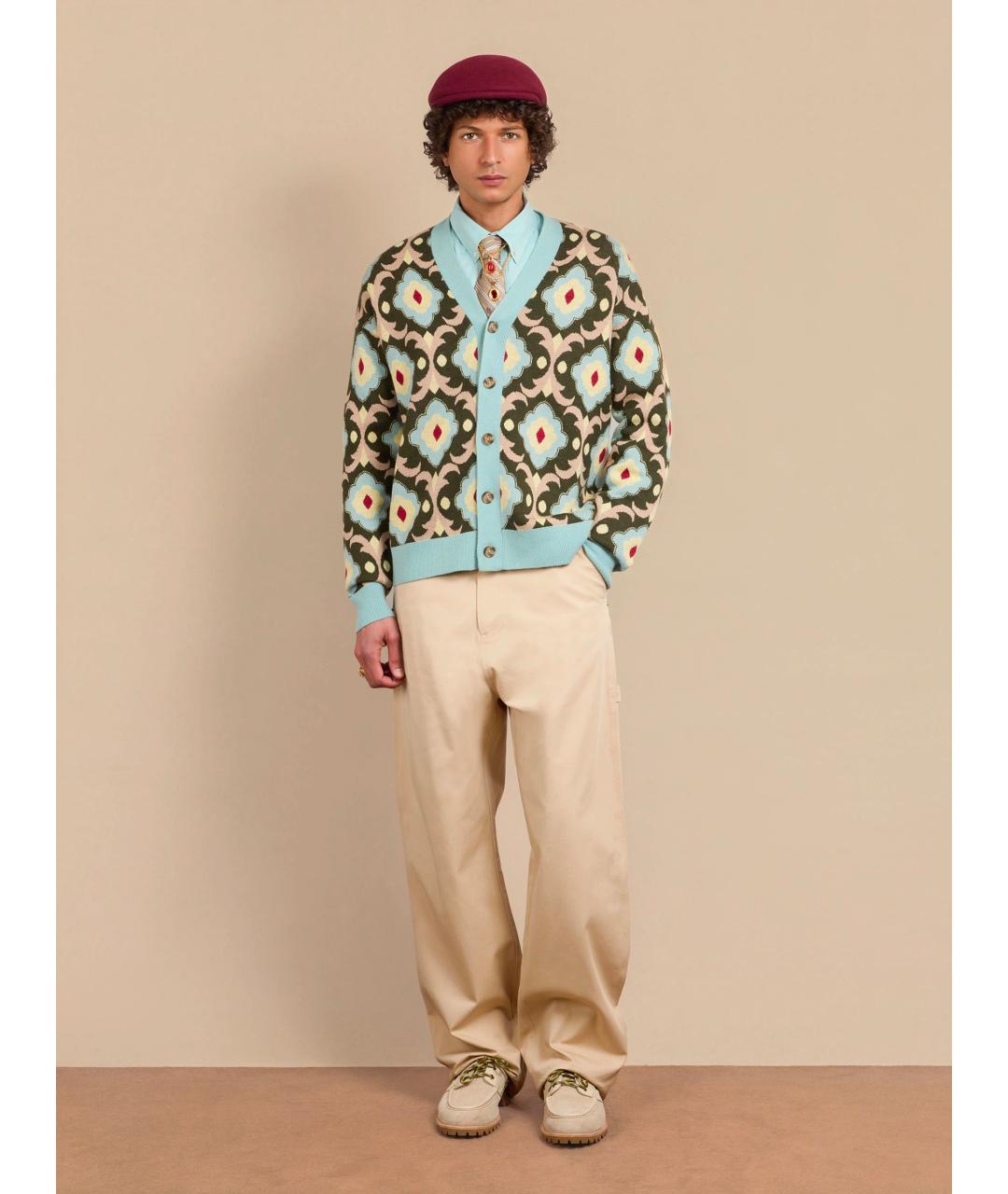 Drole de Monsieur Бежевые хлопковые повседневные брюки, фото 2