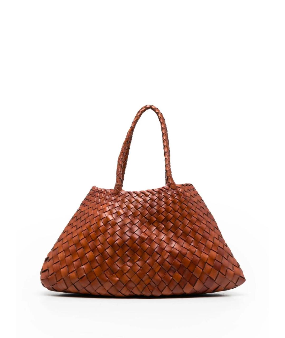 Dragon Diffusion Коричневая пелетеная сумка тоут, фото 1