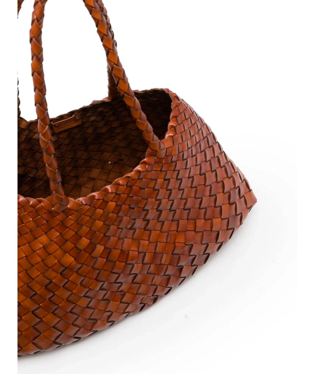 Dragon Diffusion Коричневая пелетеная сумка тоут, фото 6