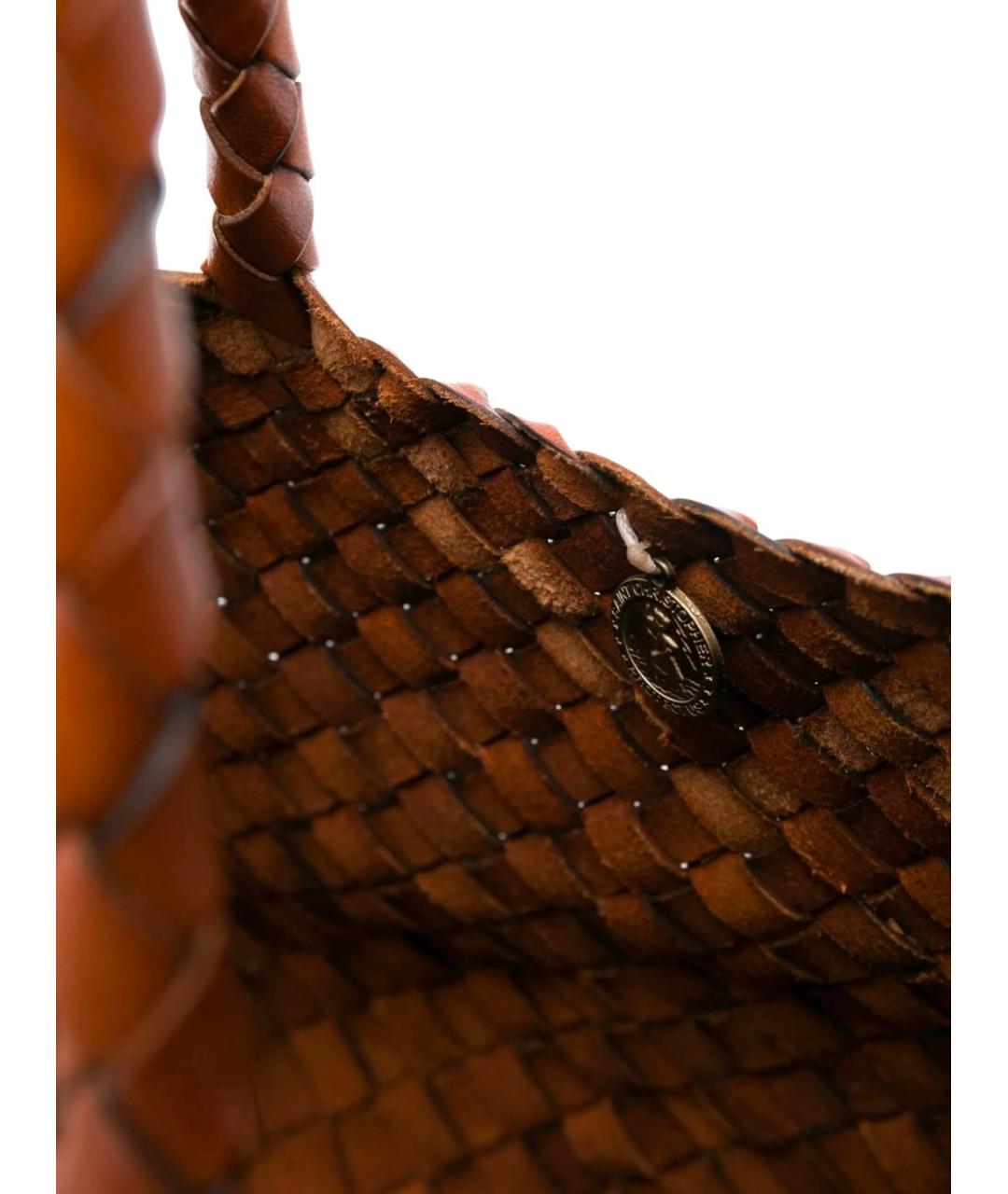 Dragon Diffusion Коричневая пелетеная сумка тоут, фото 5