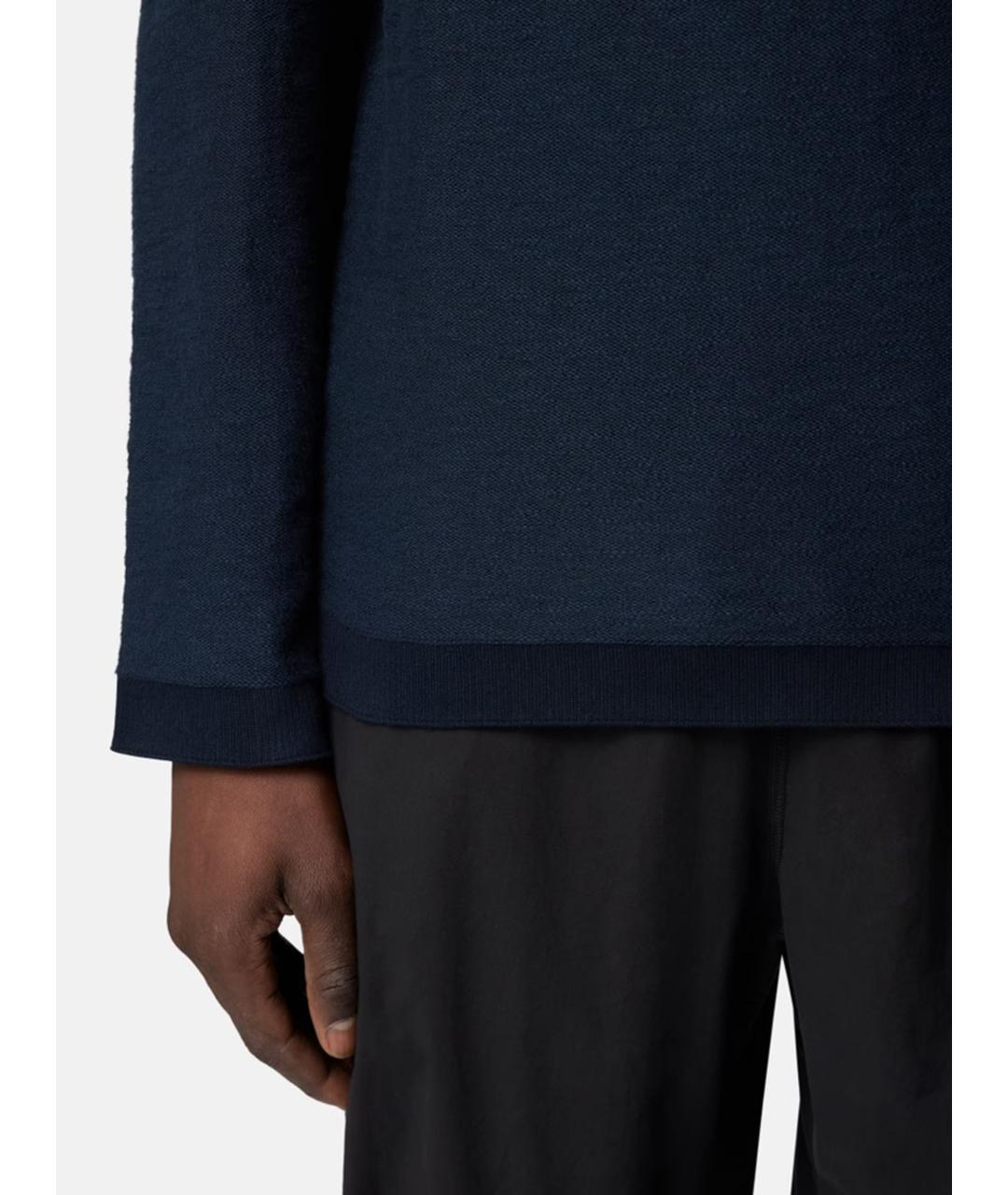 STONE ISLAND Синий хлопковый джемпер / свитер, фото 5