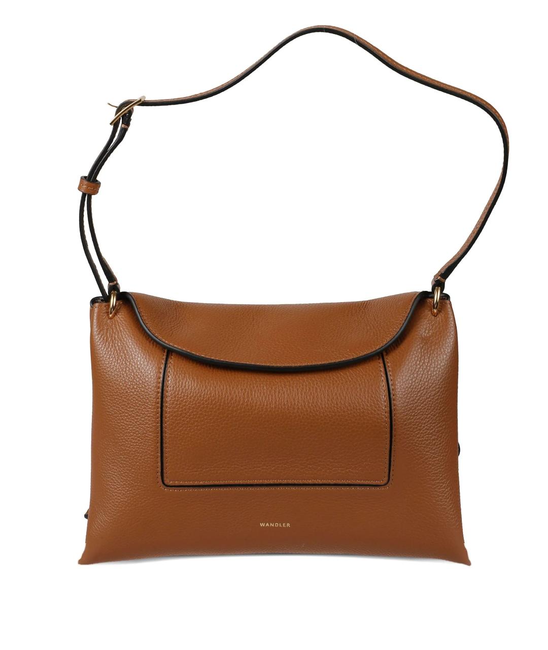 WANDLER Коричневая кожаная сумка через плечо, фото 1