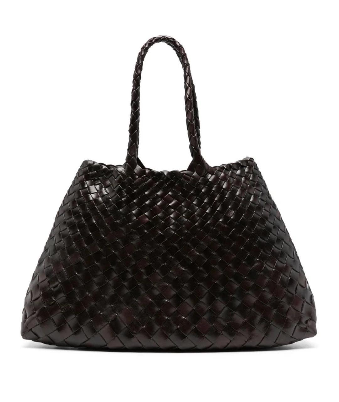 Dragon Diffusion Коричневая кожаная сумка тоут, фото 1