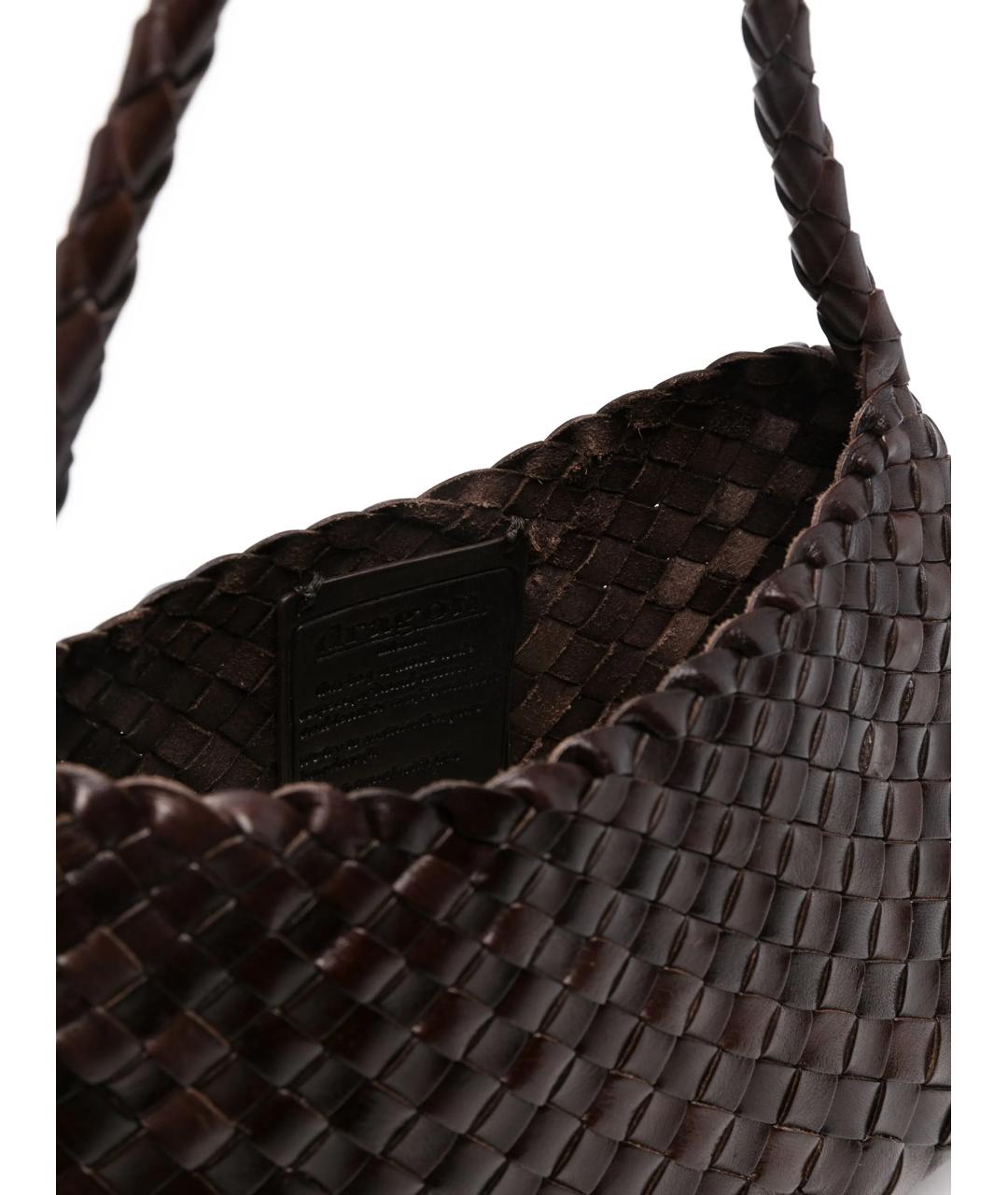 Dragon Diffusion Коричневая пелетеная сумка через плечо, фото 5