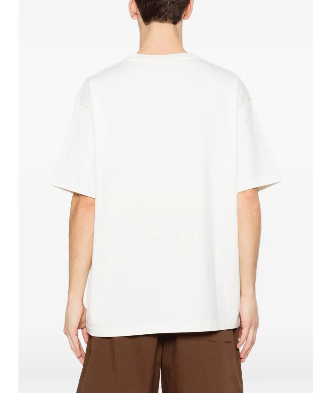 Drole de Monsieur Белая хлопковая футболка, фото 4