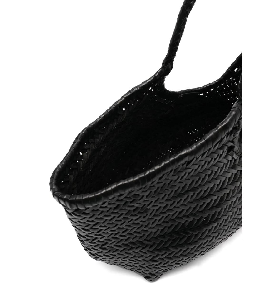 Dragon Diffusion Черная кожаная сумка тоут, фото 5