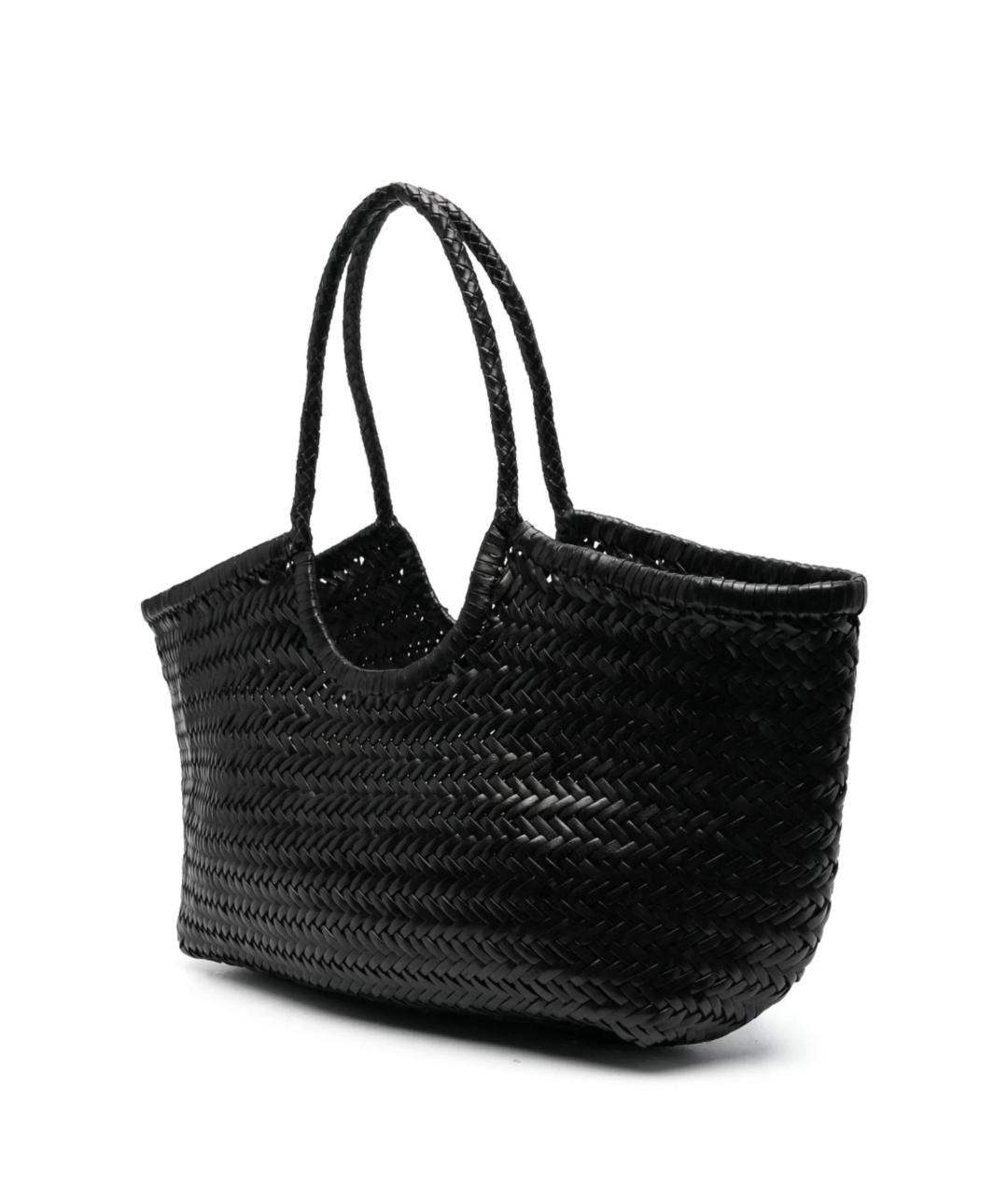 Dragon Diffusion Черная кожаная сумка тоут, фото 3