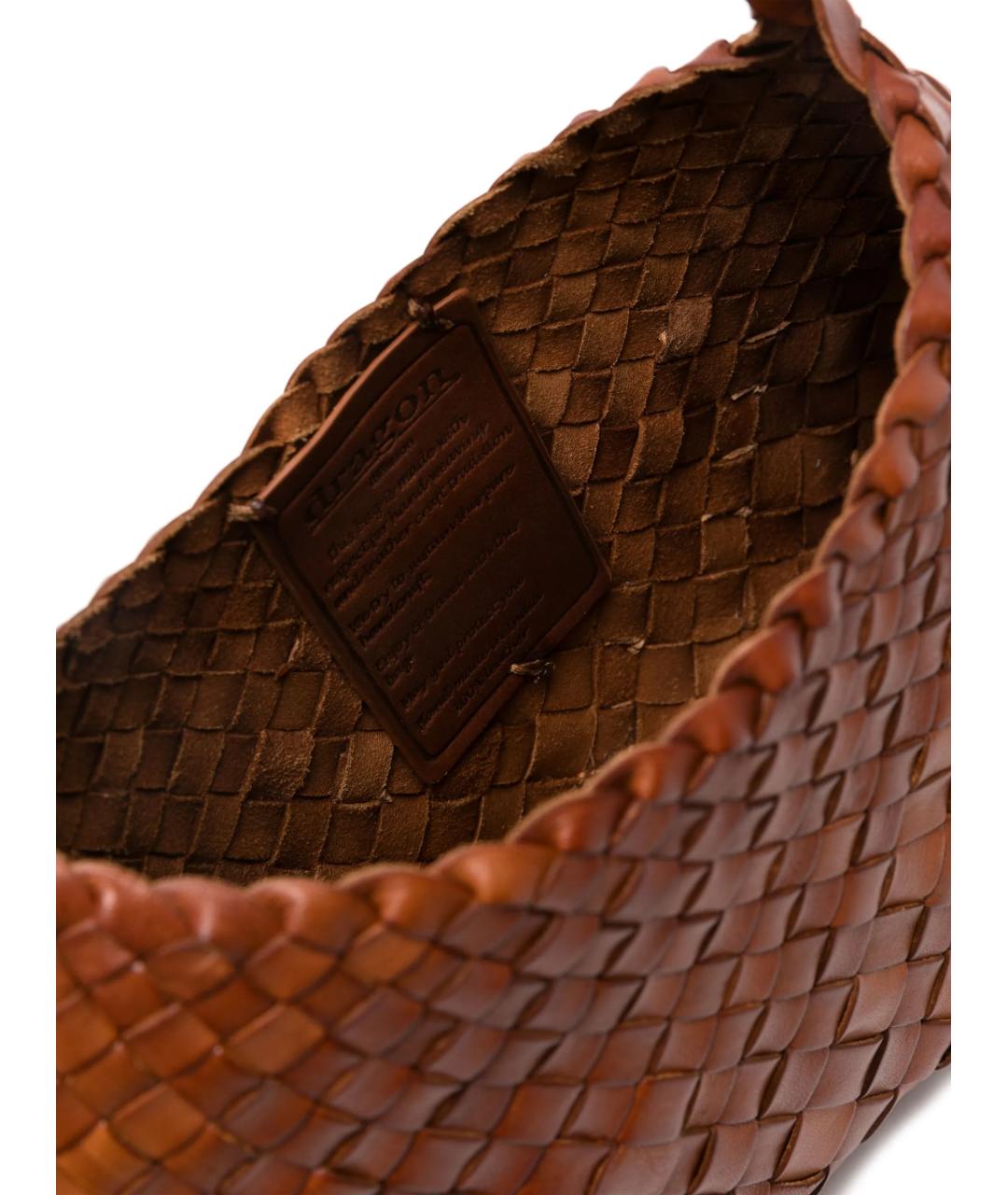 Dragon Diffusion Коричневая пелетеная сумка через плечо, фото 5