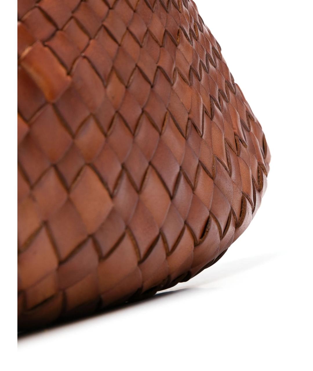 Dragon Diffusion Коричневая пелетеная сумка через плечо, фото 4