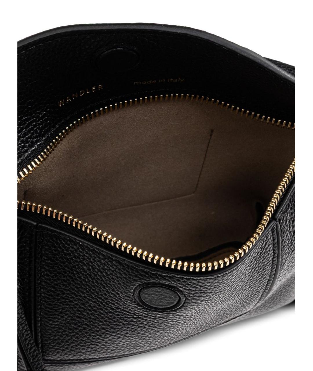 WANDLER Черная кожаная сумка через плечо, фото 5