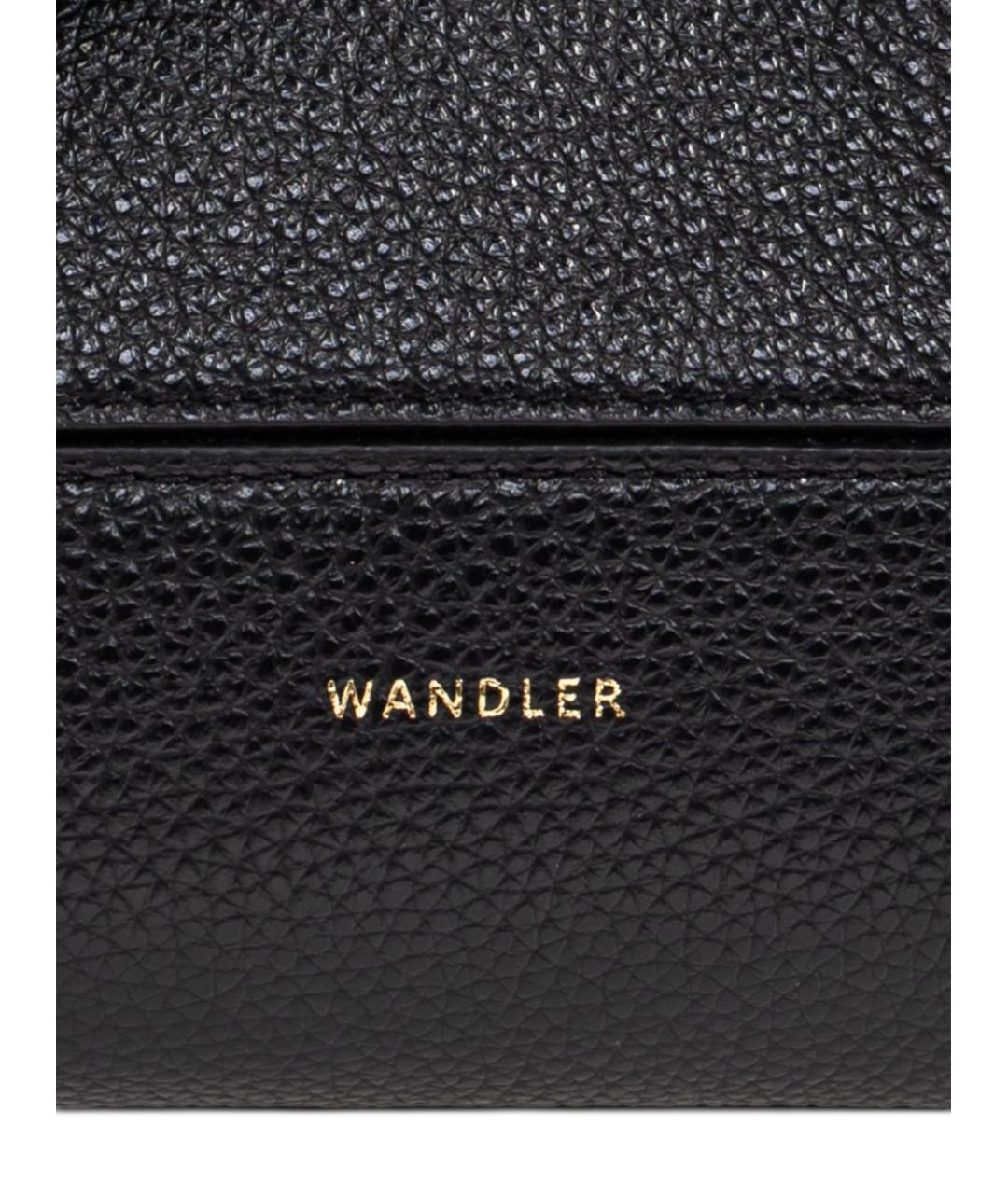 WANDLER Черная кожаная сумка через плечо, фото 4