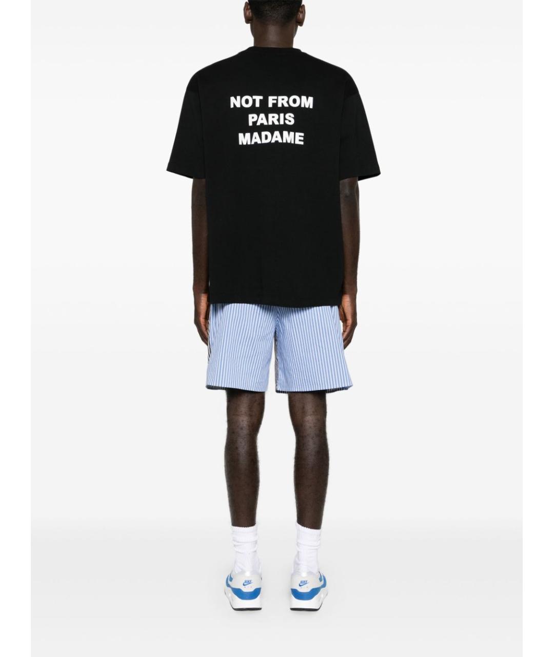 Drole de Monsieur Черная хлопковая футболка, фото 2