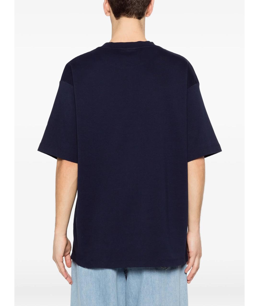 Drole de Monsieur Синяя хлопковая футболка, фото 4