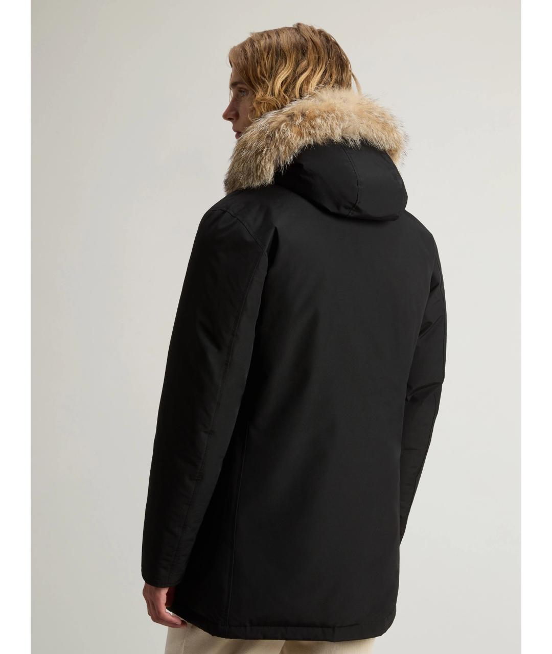 WOOLRICH Черное хлопковое пальто, фото 4