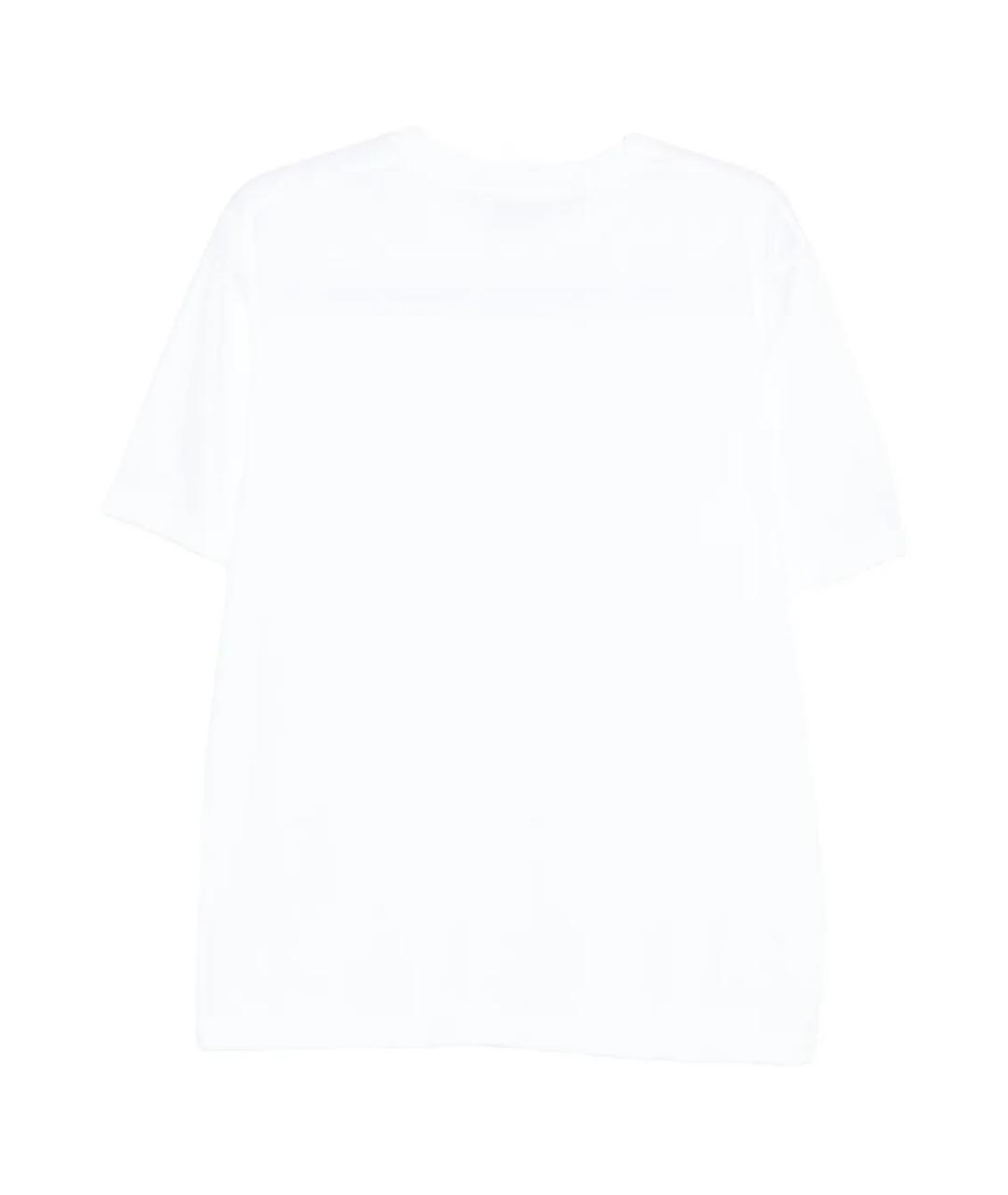 LARDINI Белая хлопковая футболка, фото 2