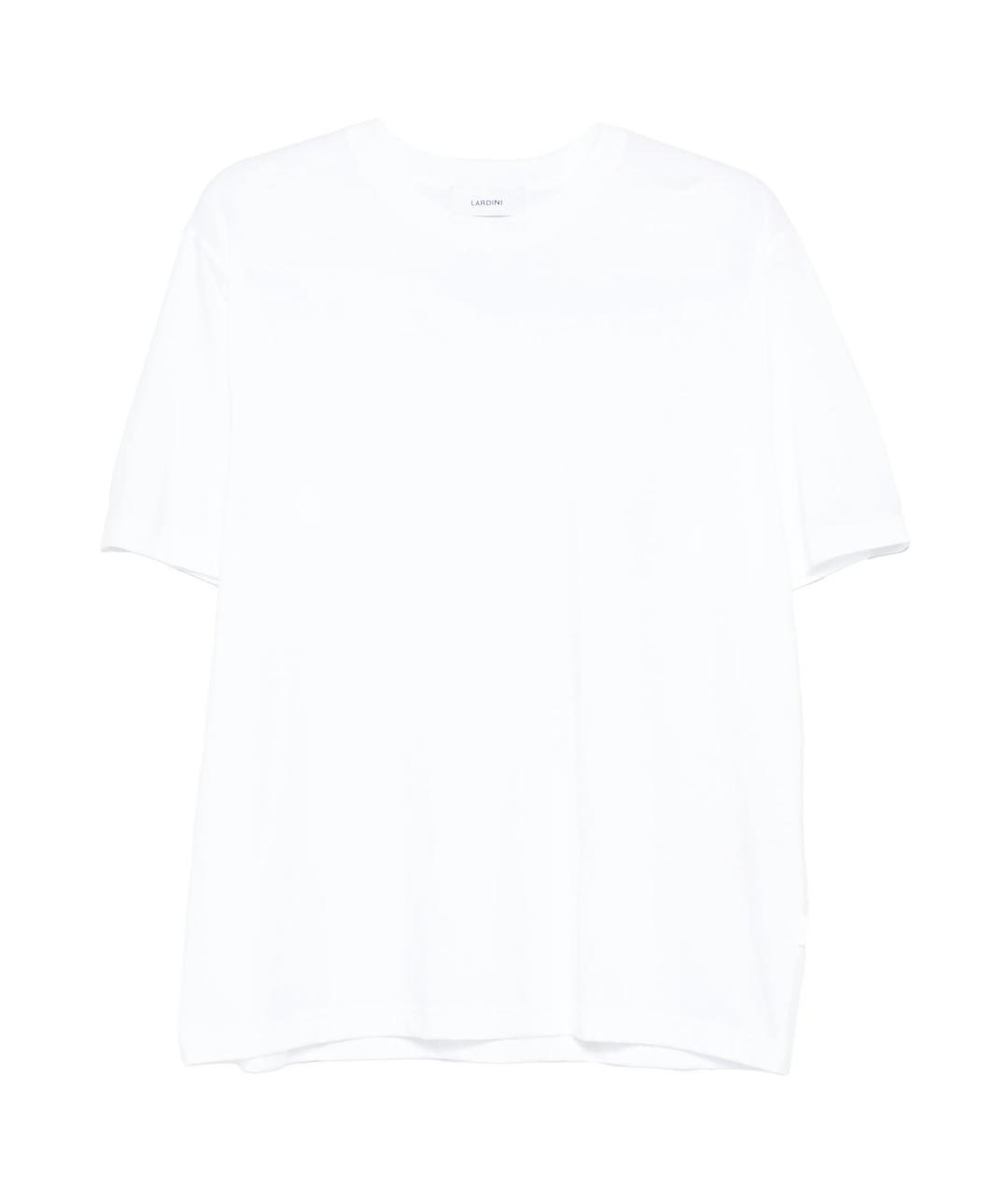 LARDINI Белая хлопковая футболка, фото 1