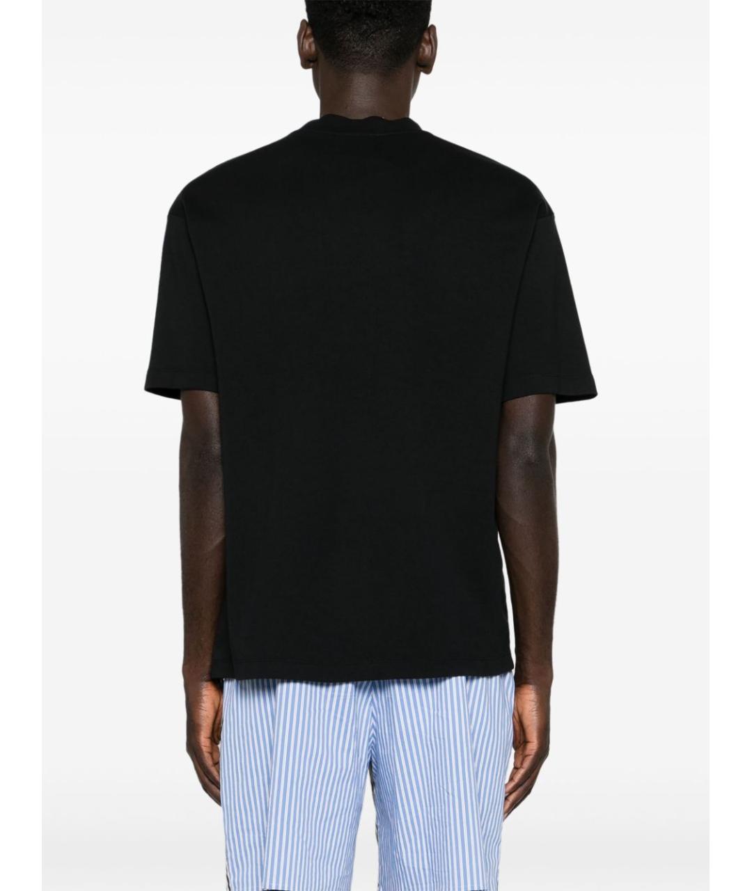 Drole de Monsieur Черная хлопковая футболка, фото 4