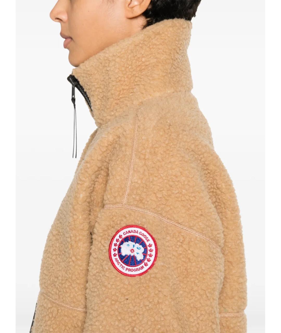 CANADA GOOSE Бежевая шерстяная куртка, фото 5