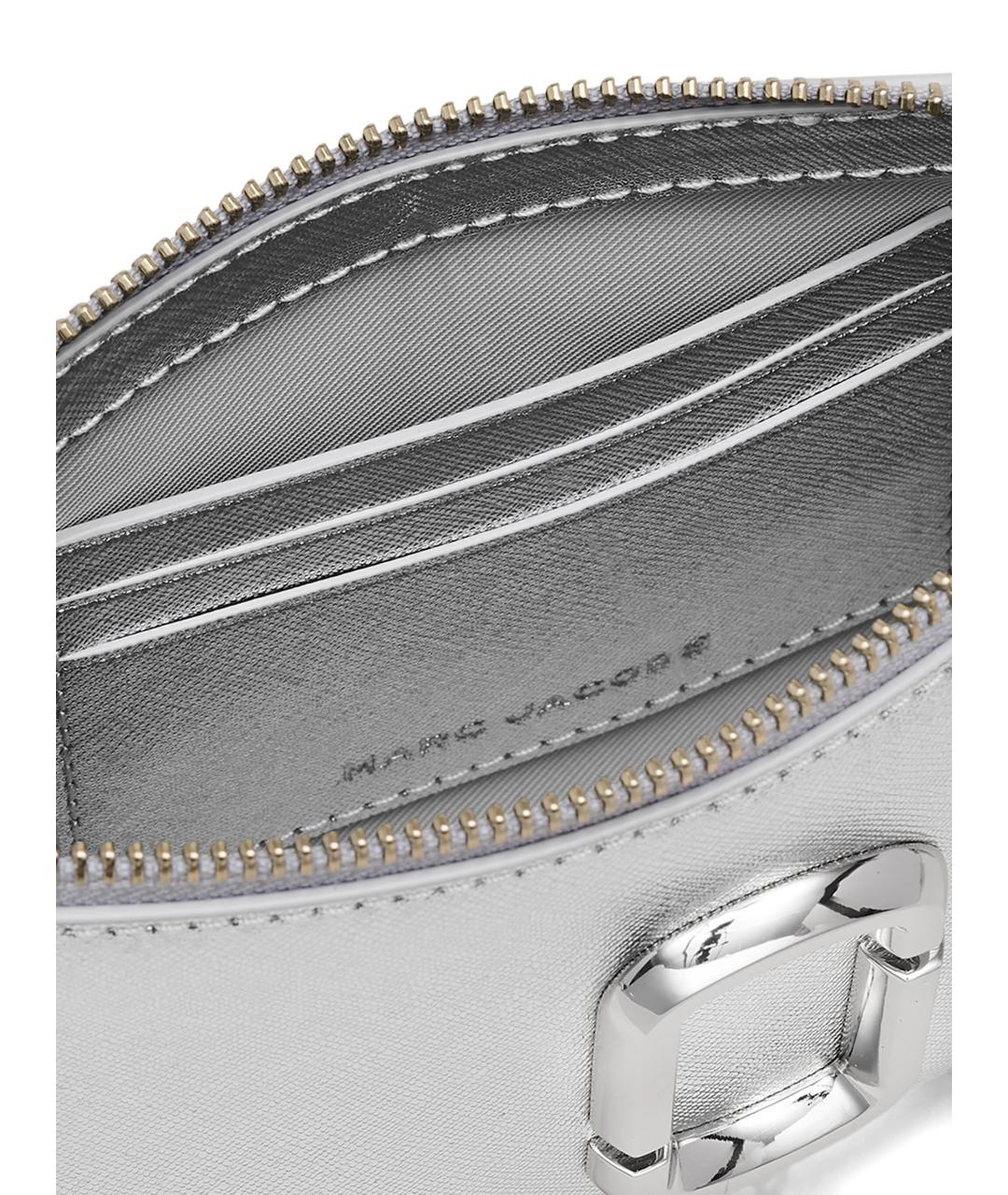 MARC JACOBS Серебряная кожаная сумка через плечо, фото 4