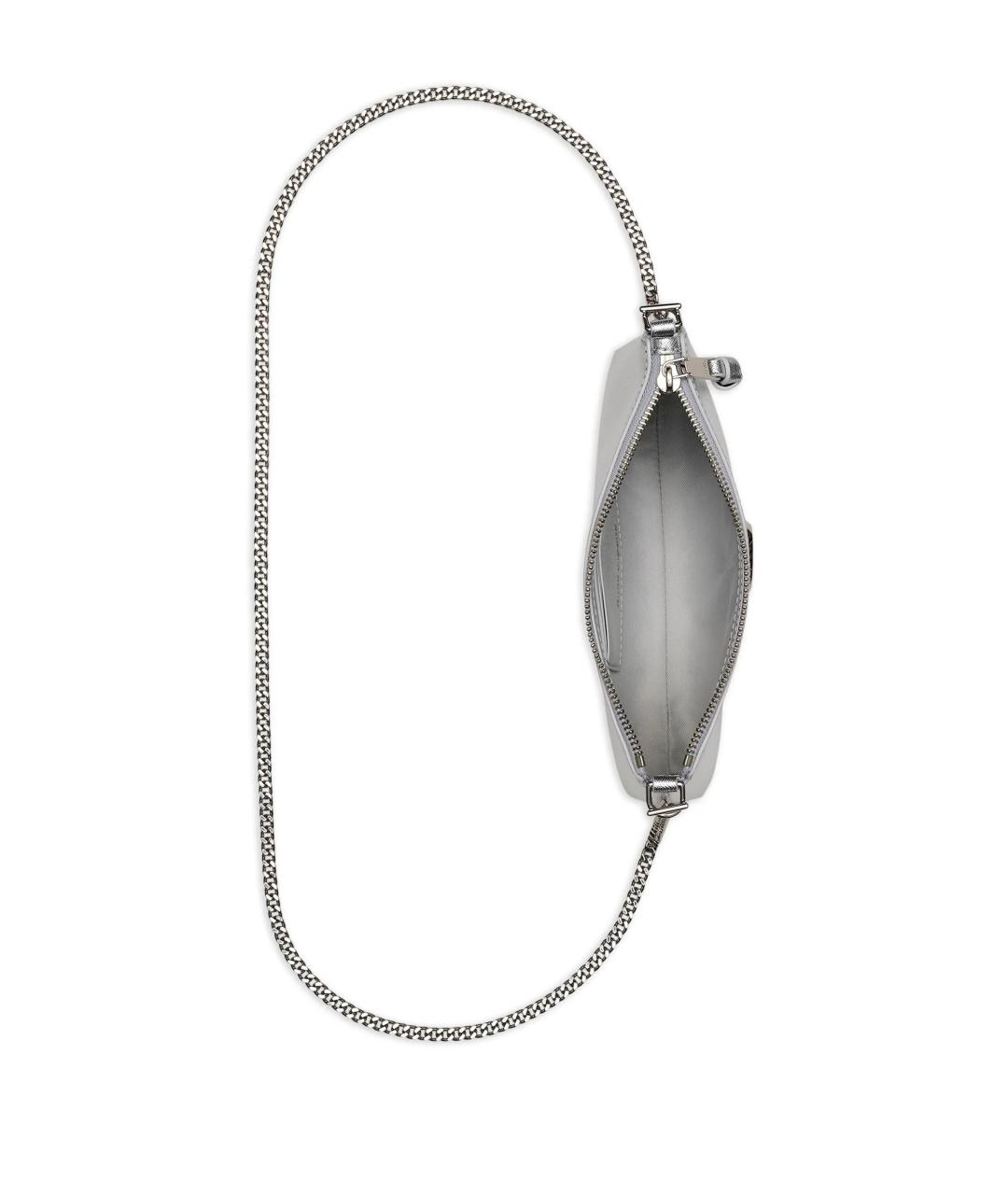 MARC JACOBS Серебряная кожаная сумка через плечо, фото 5