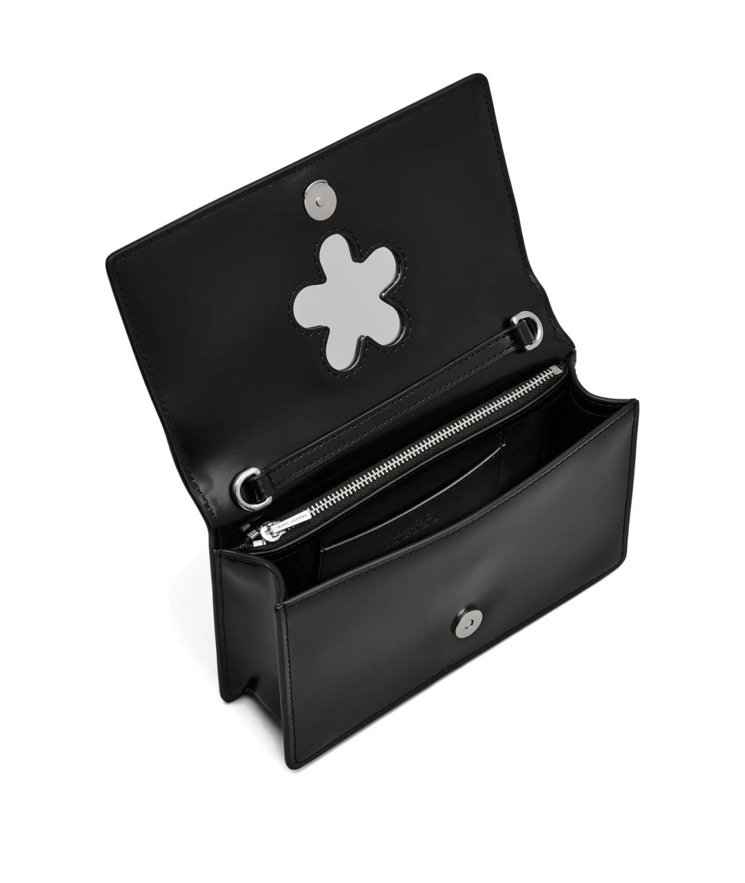 MARC JACOBS Черная кожаная сумка через плечо, фото 5