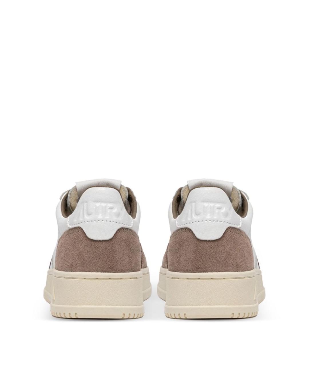 AUTRY Белые кожаные низкие кроссовки / кеды, фото 3