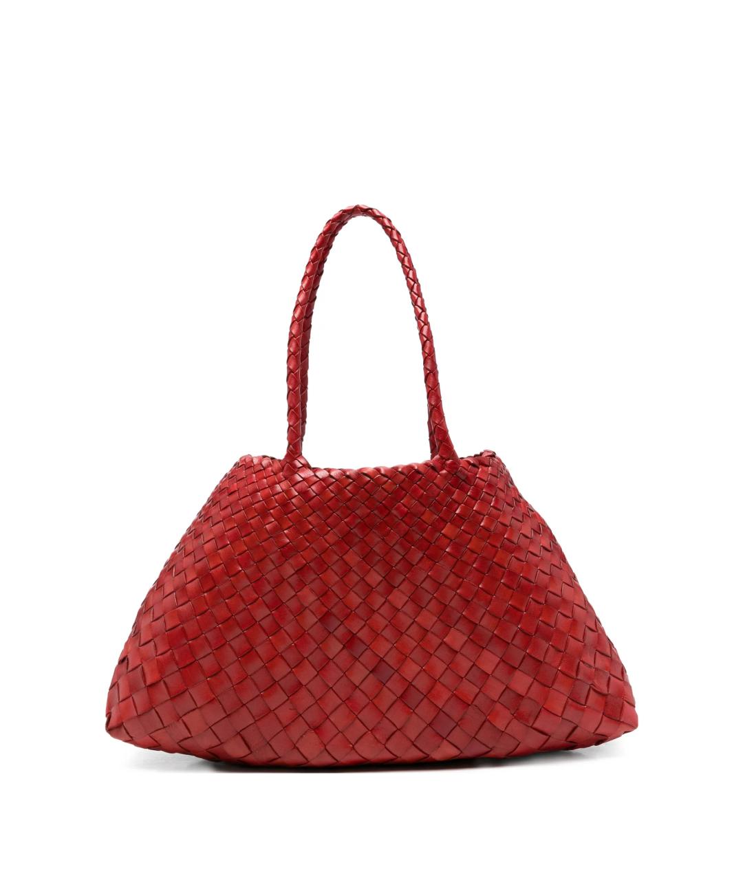 Dragon Diffusion Красная пелетеная сумка тоут, фото 1