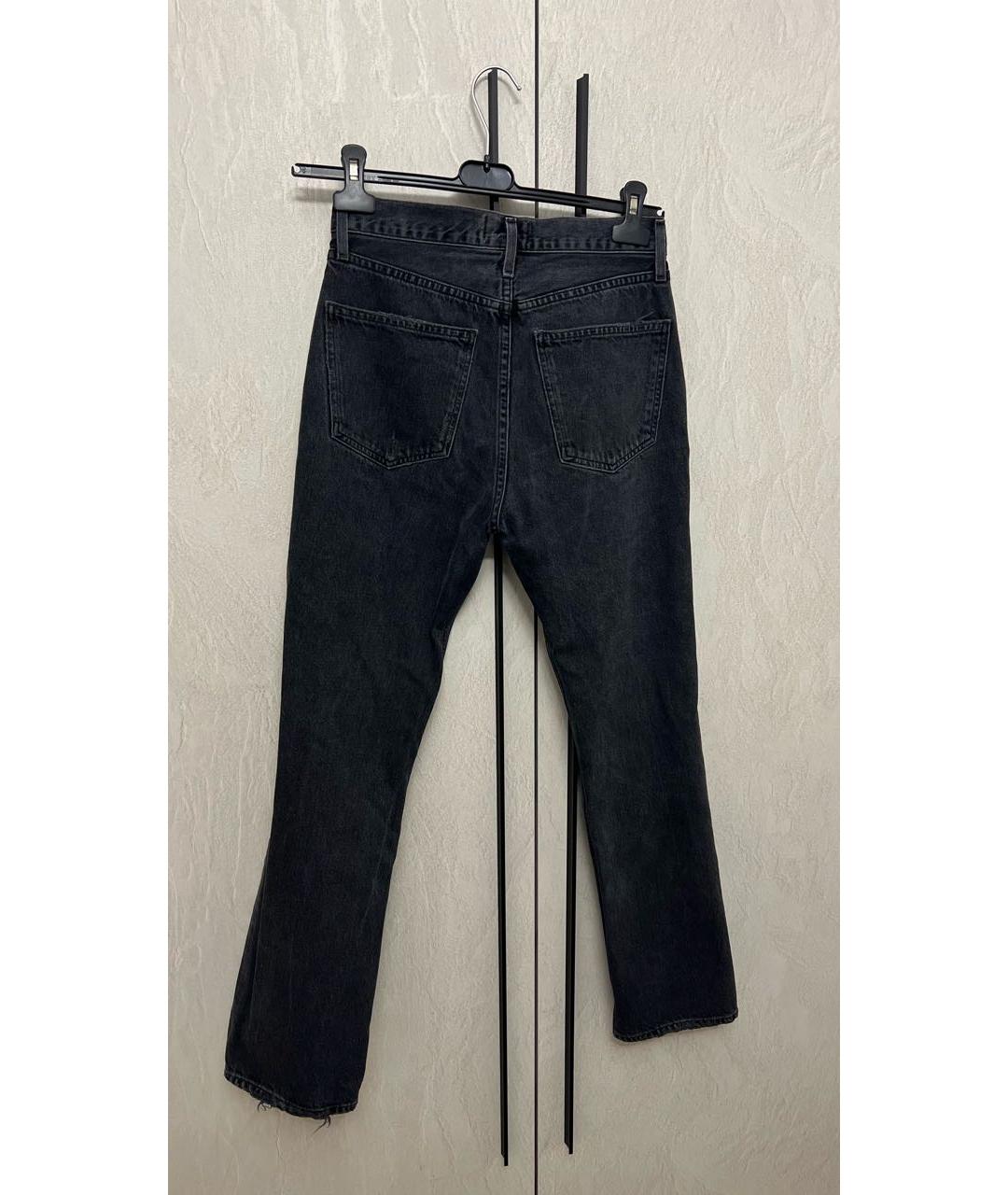 AGOLDE Черные хлопковые прямые джинсы, фото 2