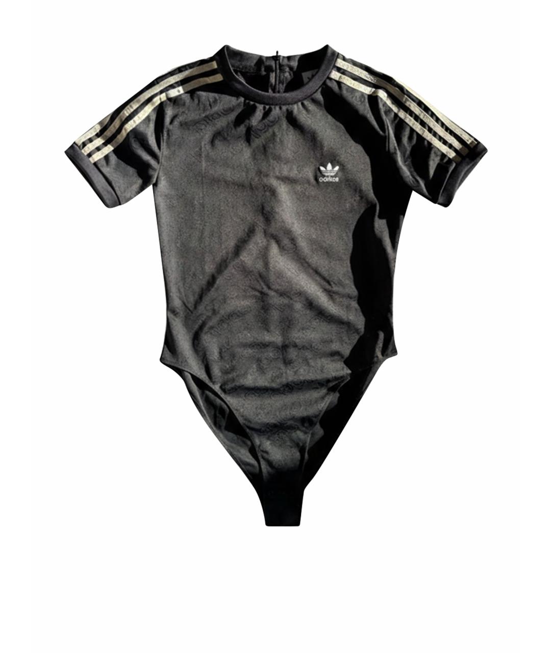 ADIDAS Черная полиэстеровая футболка, фото 1