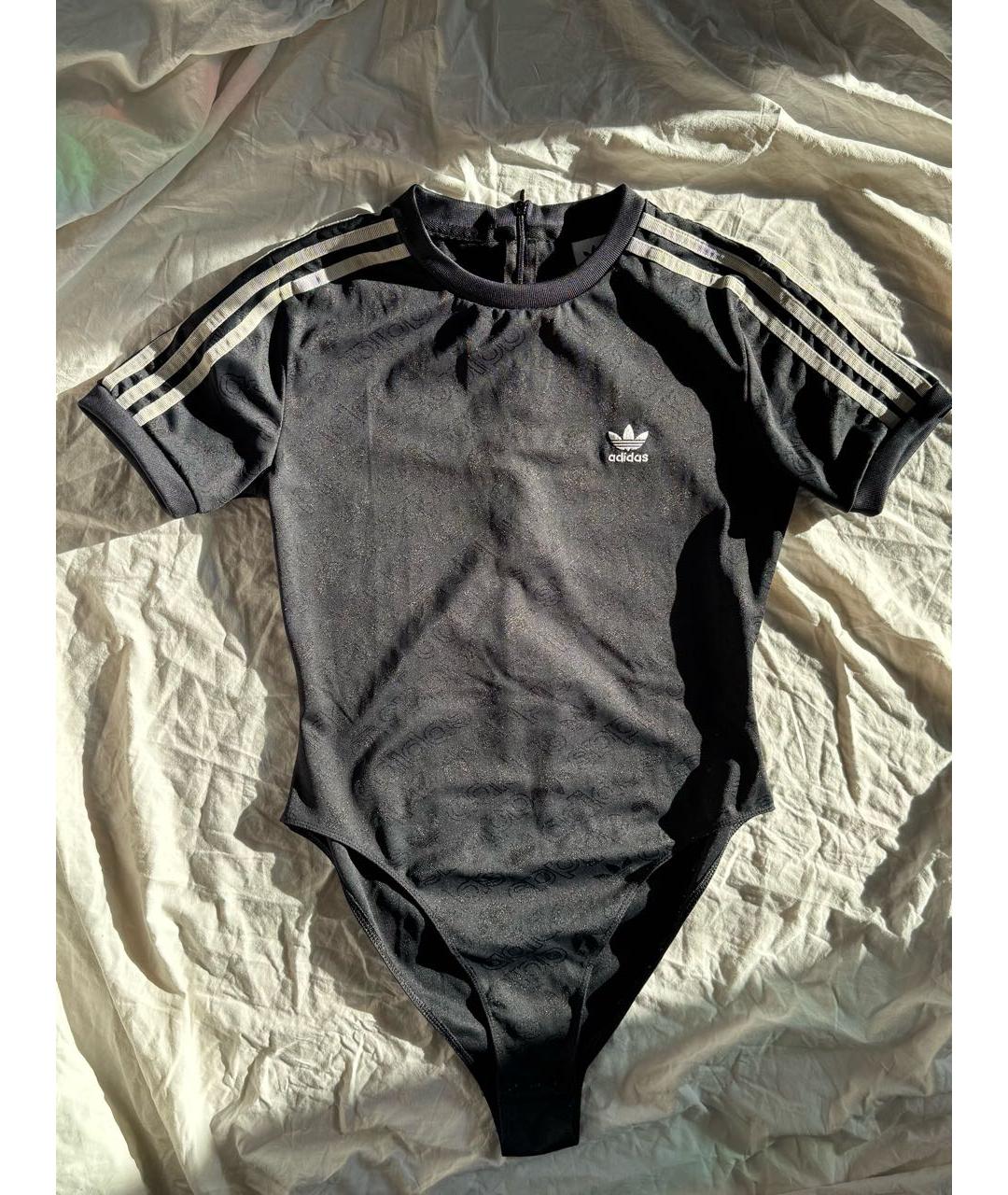 ADIDAS Черная полиэстеровая футболка, фото 9