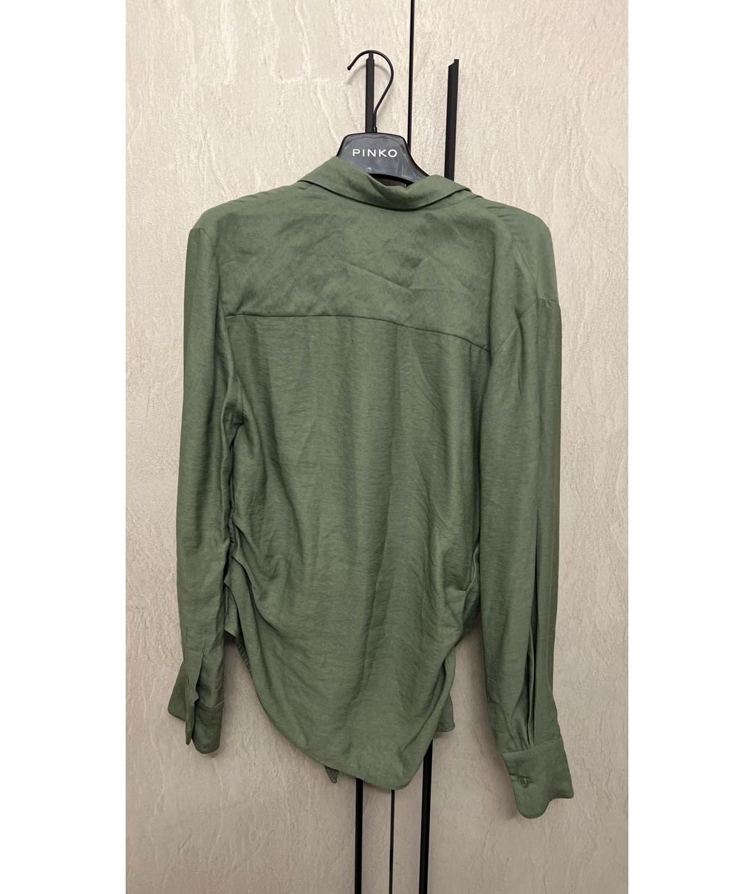 JACQUEMUS Зеленая вискозная рубашка, фото 2