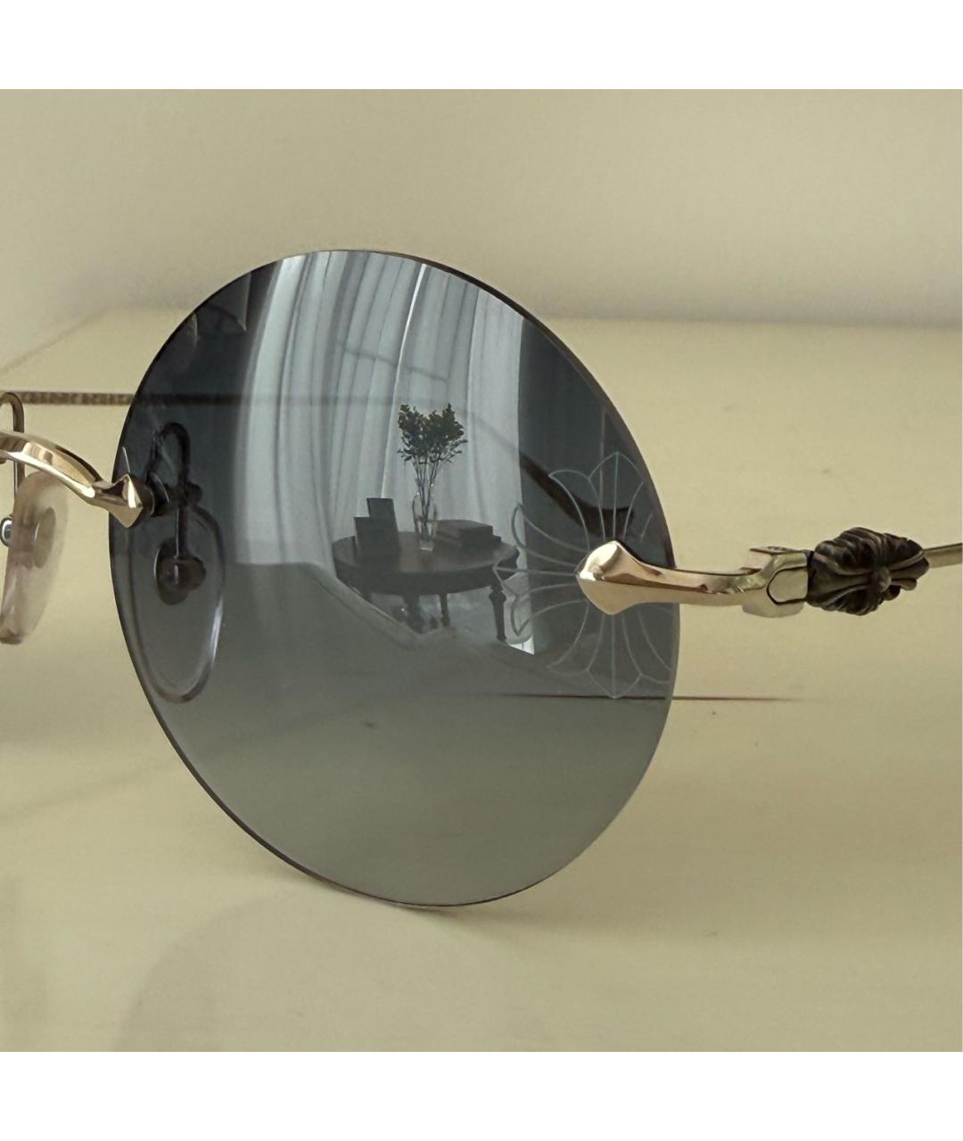 CHROME HEARTS Серебряные металлические солнцезащитные очки, фото 4