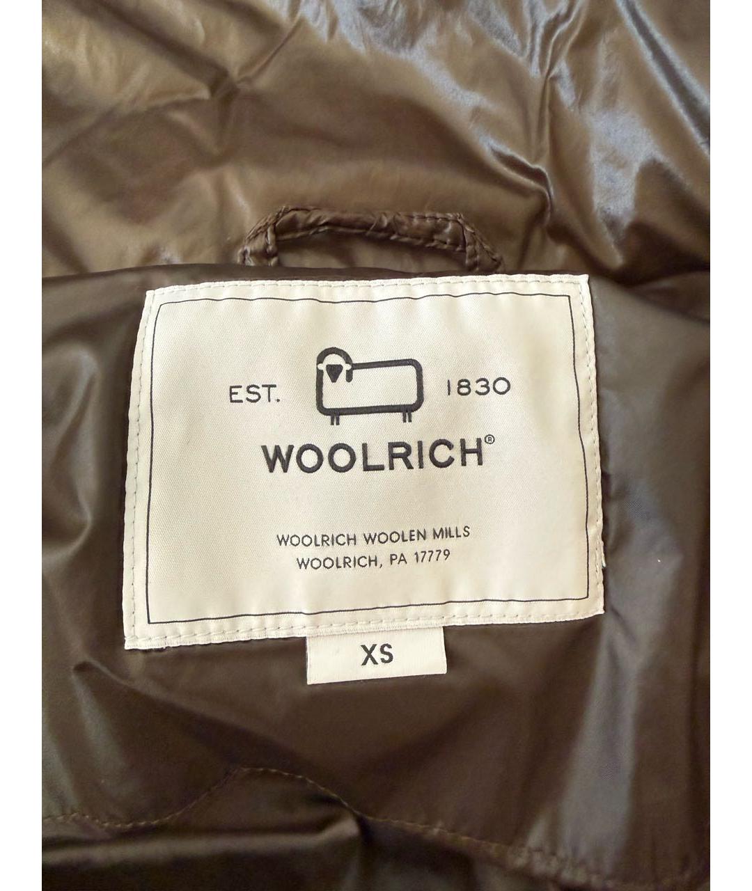 WOOLRICH Бежевый полиамидовый пуховик, фото 3