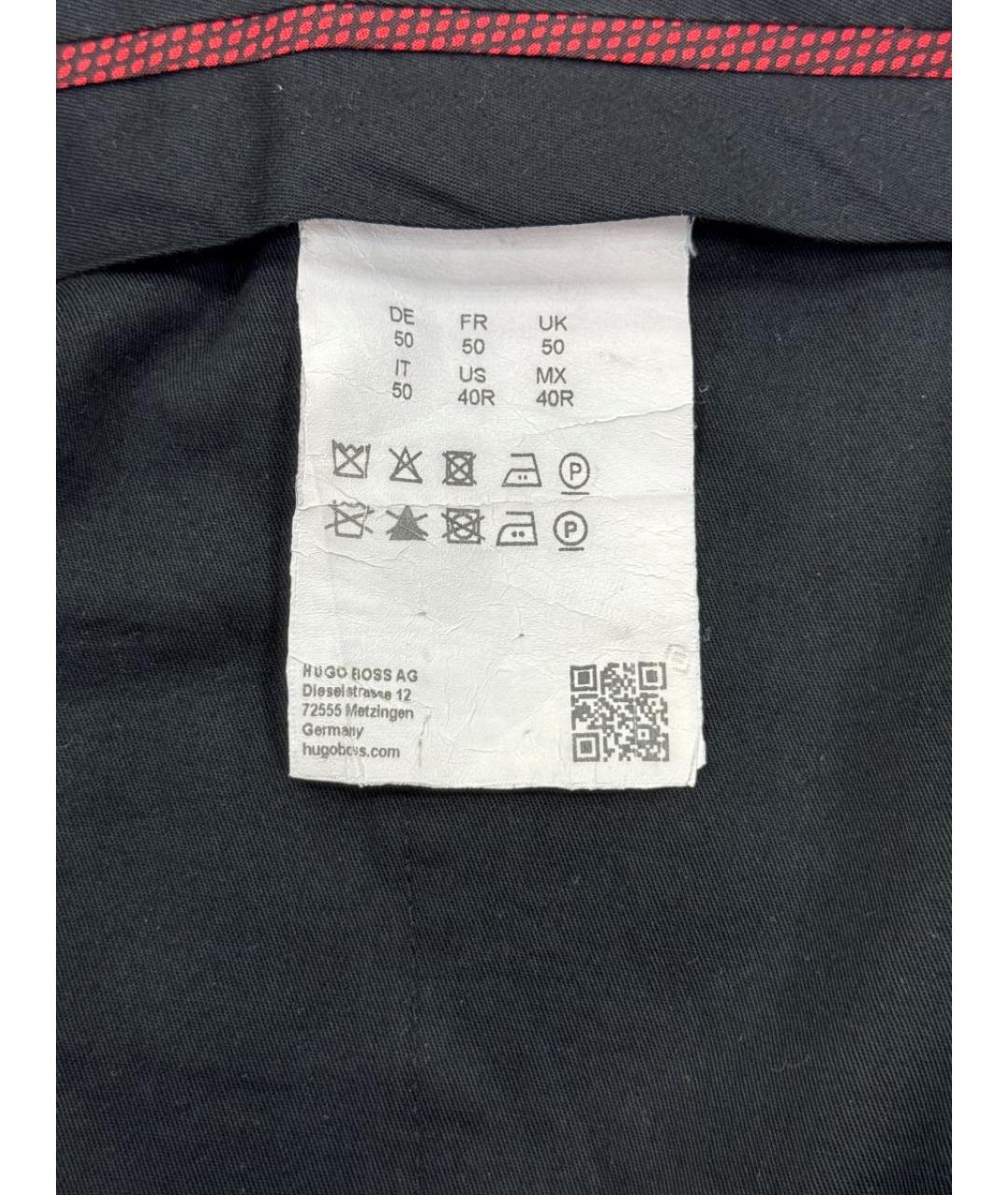 HUGO BOSS Темно-синий классический костюм, фото 8