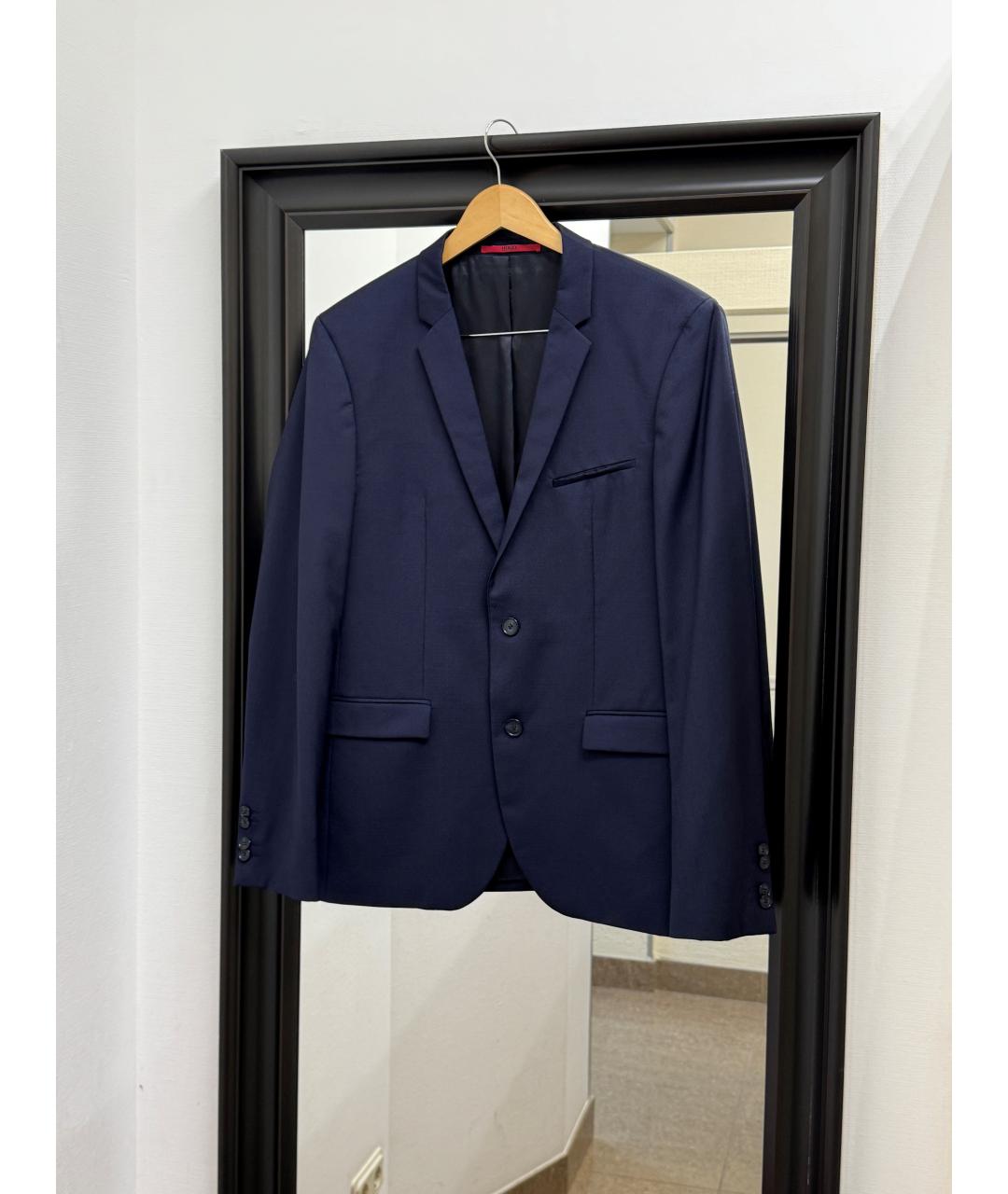 HUGO BOSS Темно-синий классический костюм, фото 3