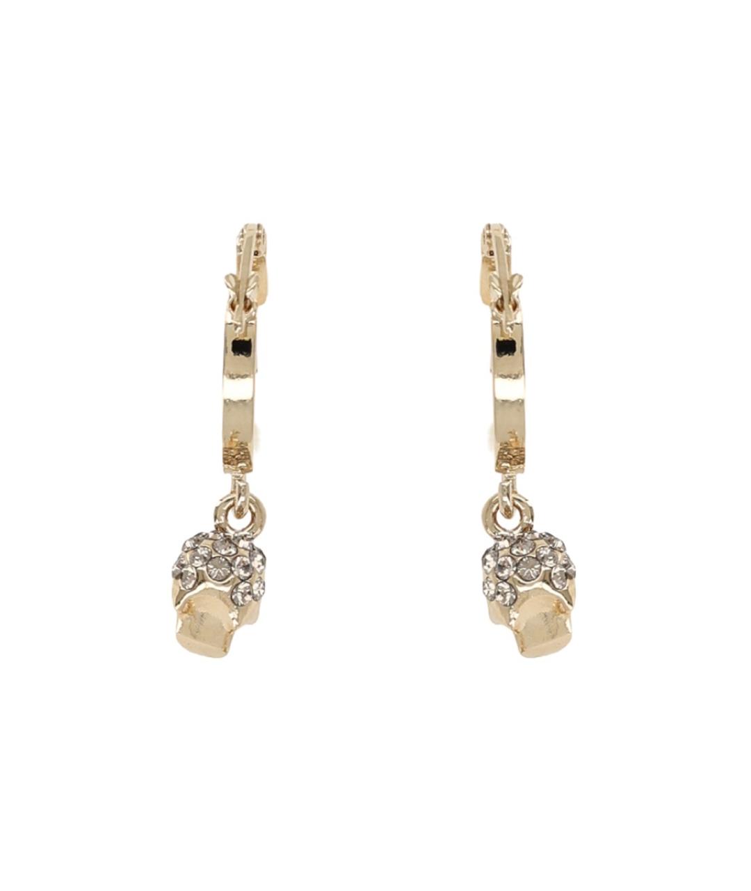 ALEXANDER MCQUEEN Золотые металлические серьги, фото 2