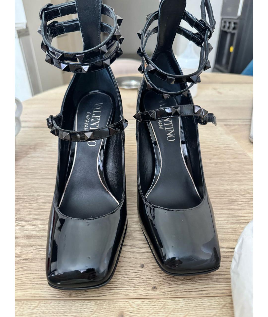 VALENTINO Черные туфли из лакированной кожи, фото 3