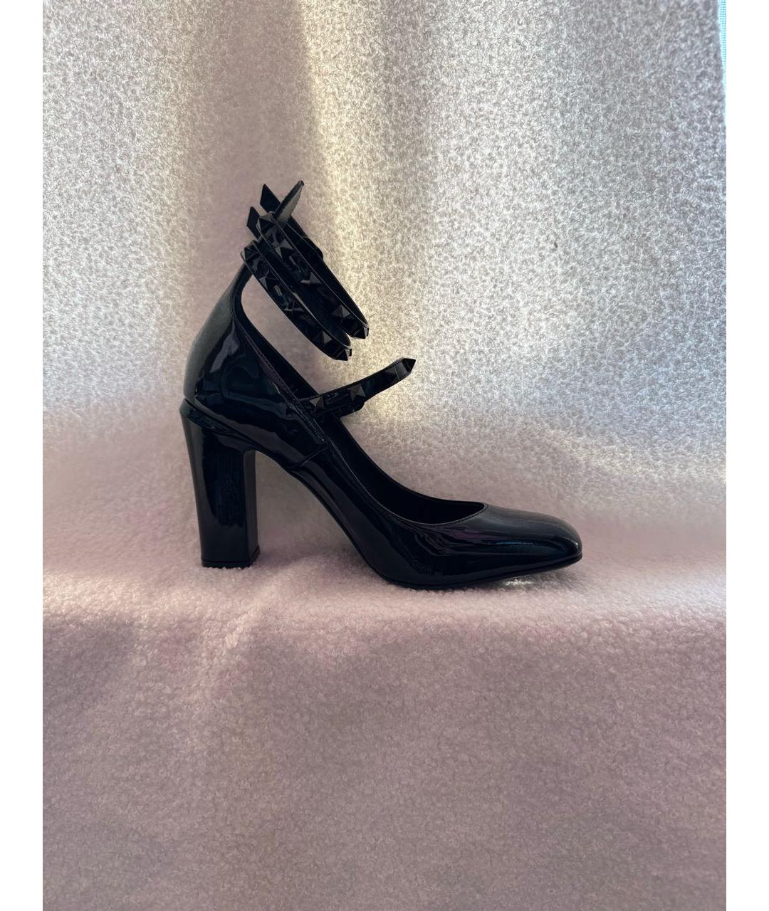 VALENTINO Черные туфли из лакированной кожи, фото 5
