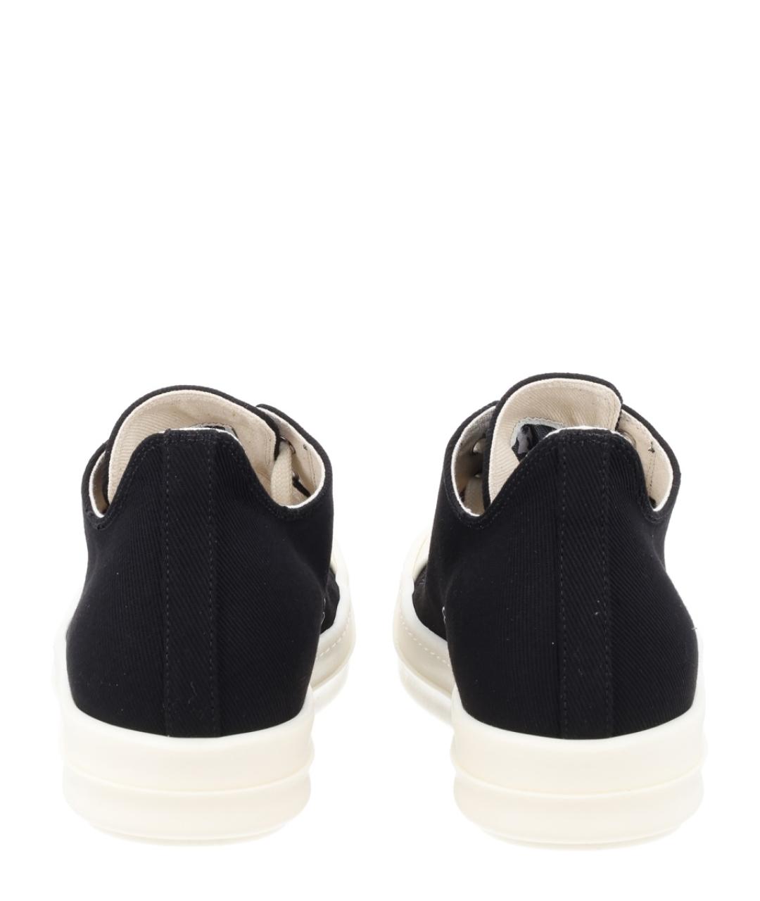 RICK OWENS DRKSHDW Черные текстильные кеды, фото 4
