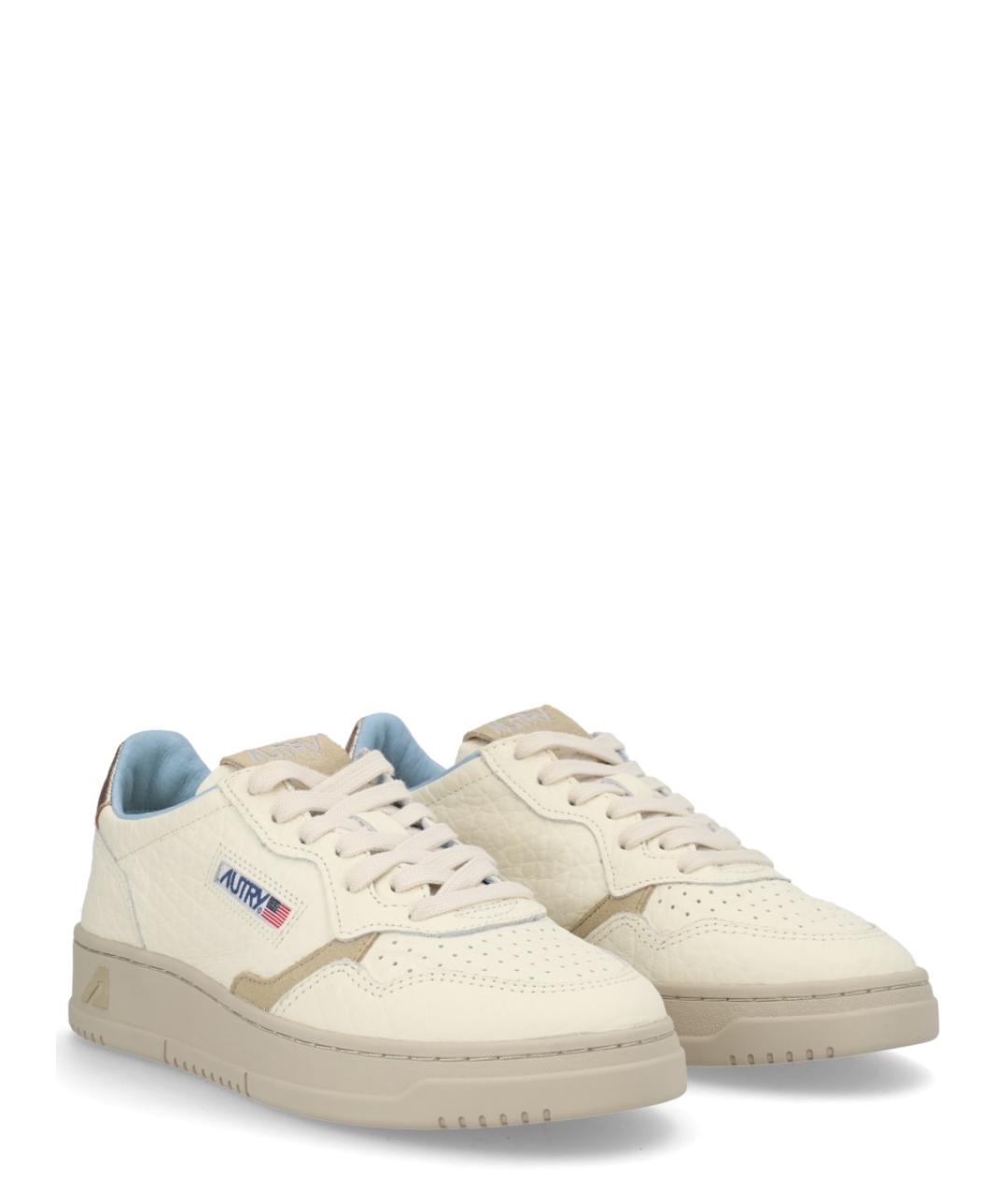 AUTRY Бежевые кожаные кеды, фото 2